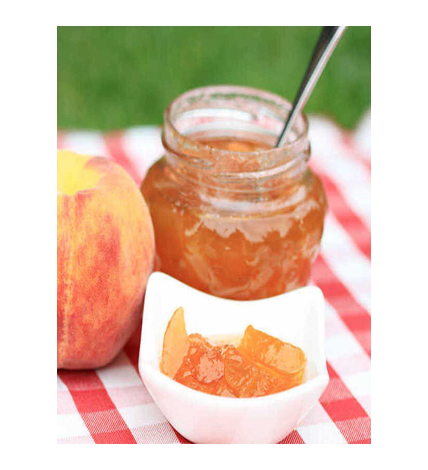 Hayriye Ana Local Products Peach Jam - 720 Gr. (HOME MADE TRADITIONAL)