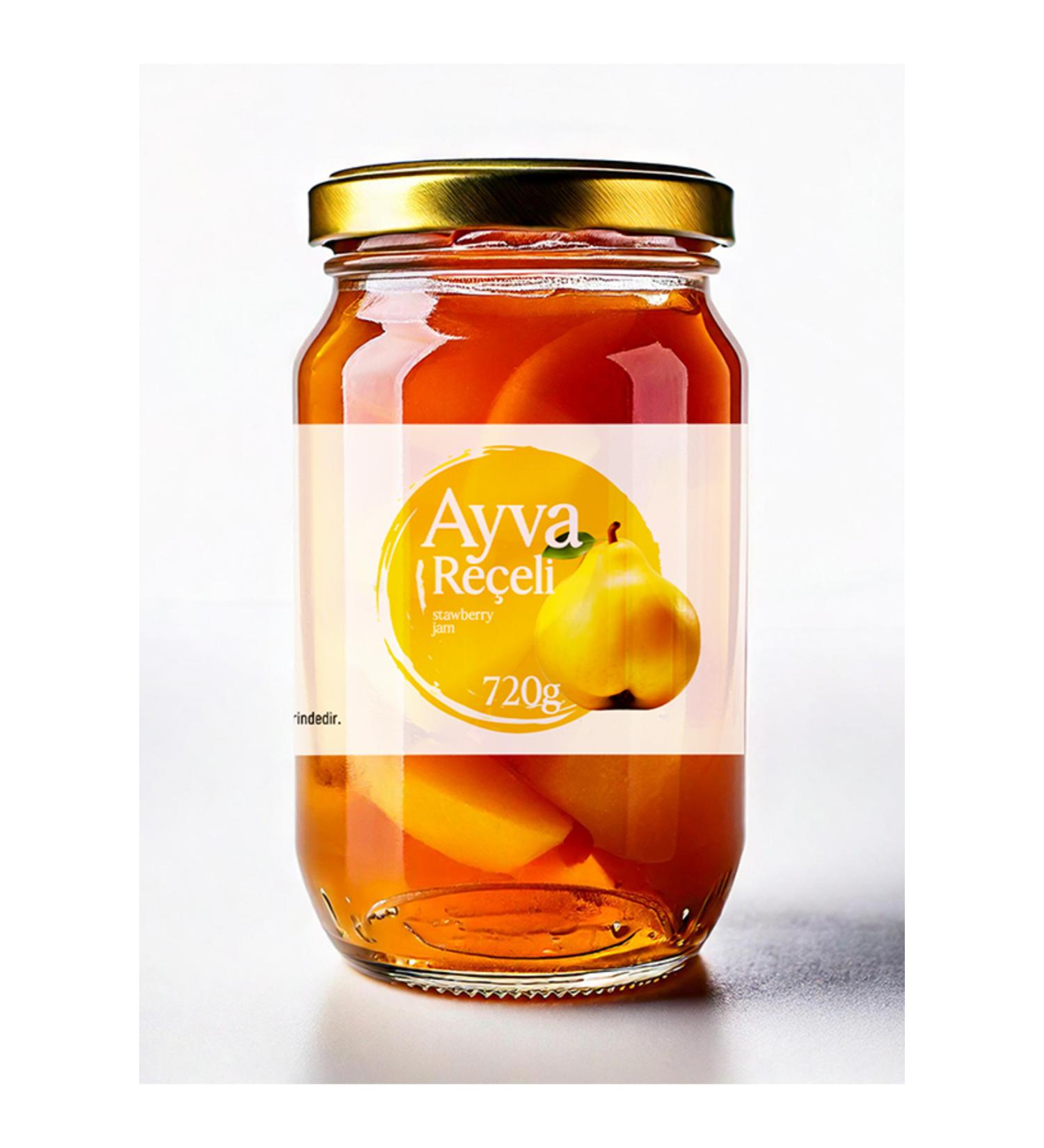 Hayriye Ana Local Products Quince Jam - 720 Gr. (HOME MADE TRADITIONAL)