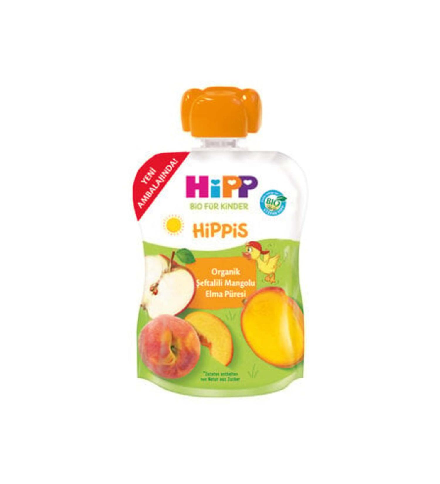 Hipp Organic Peach Mango Apple Puree 100 gr (5 PIECES)