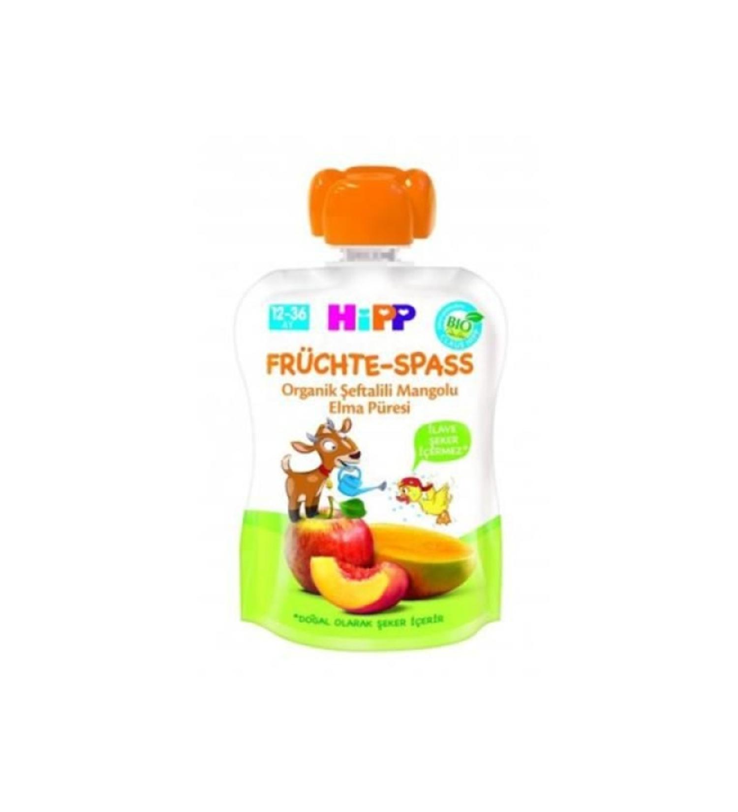 Hipp Organic Peach Mango Apple Puree 100gr