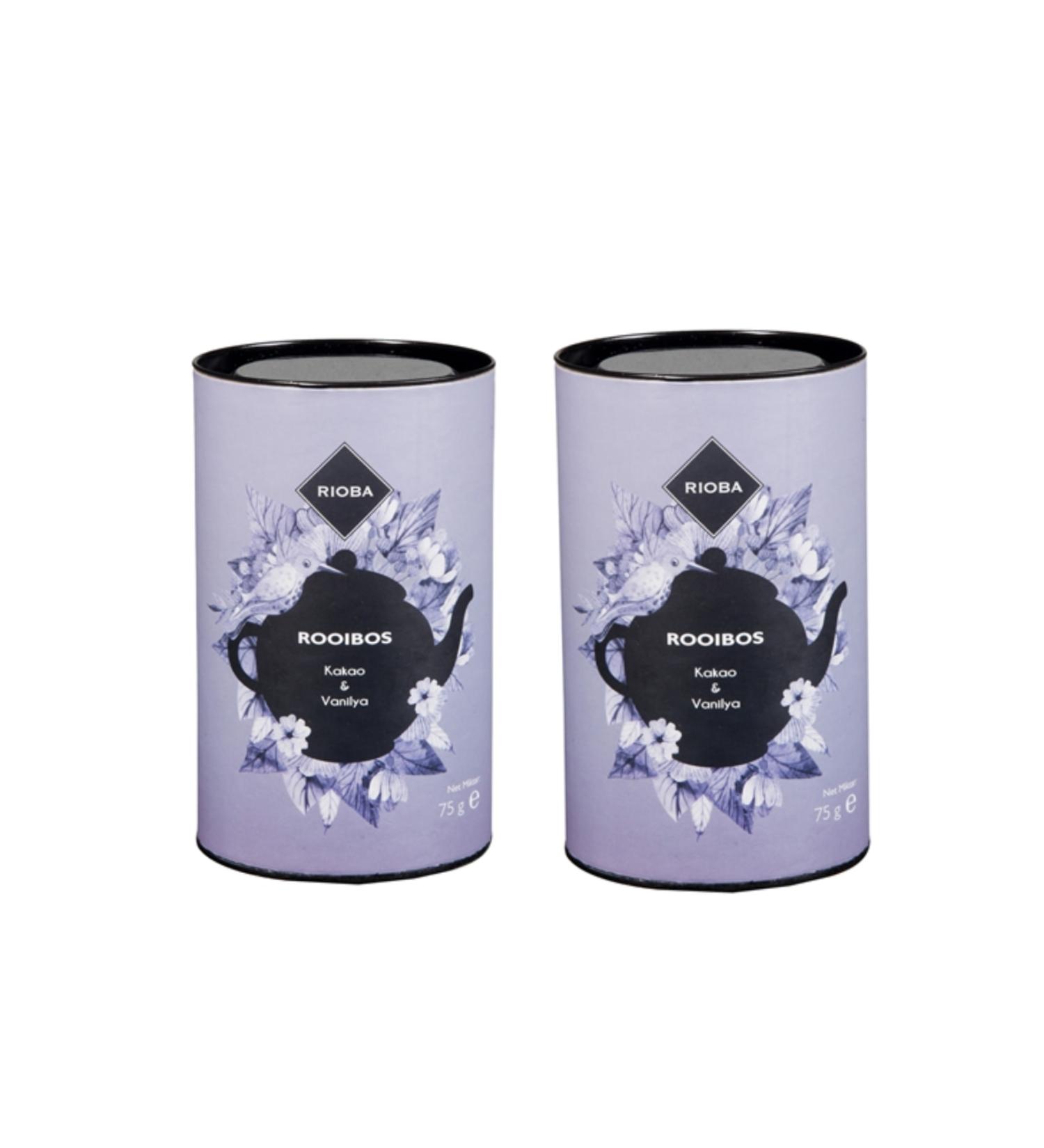 Rioba Rooibos Cocoa and Vanilla Flavored Herbal Tea 75 G X 2 Pieces Special Flavored Herbal Teas Cocoa Tea