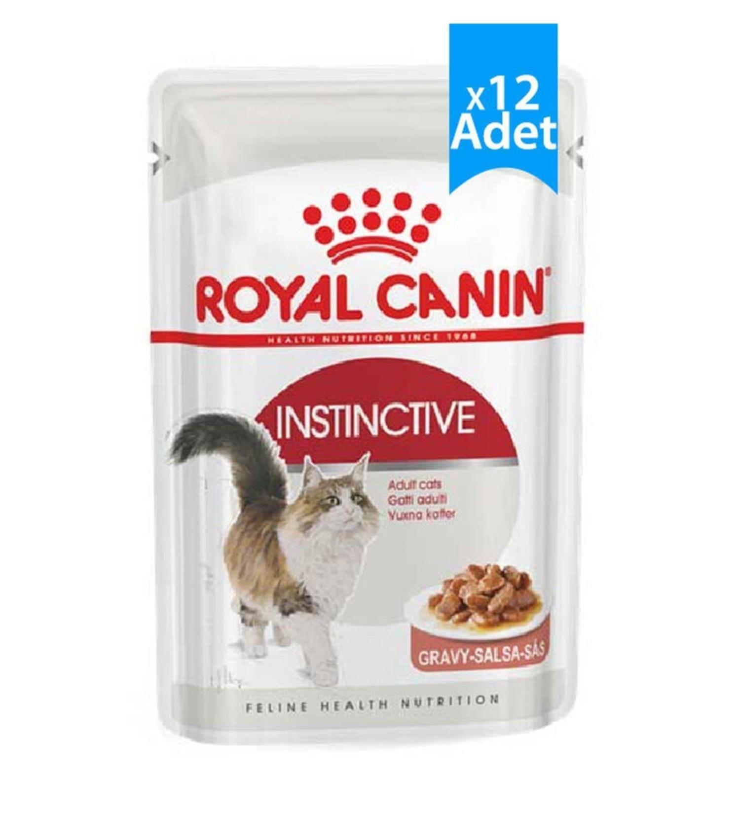 Royal Canin Instinctive Gravy Pouch Wet Cat Food 85 Gr X 12 Pieces