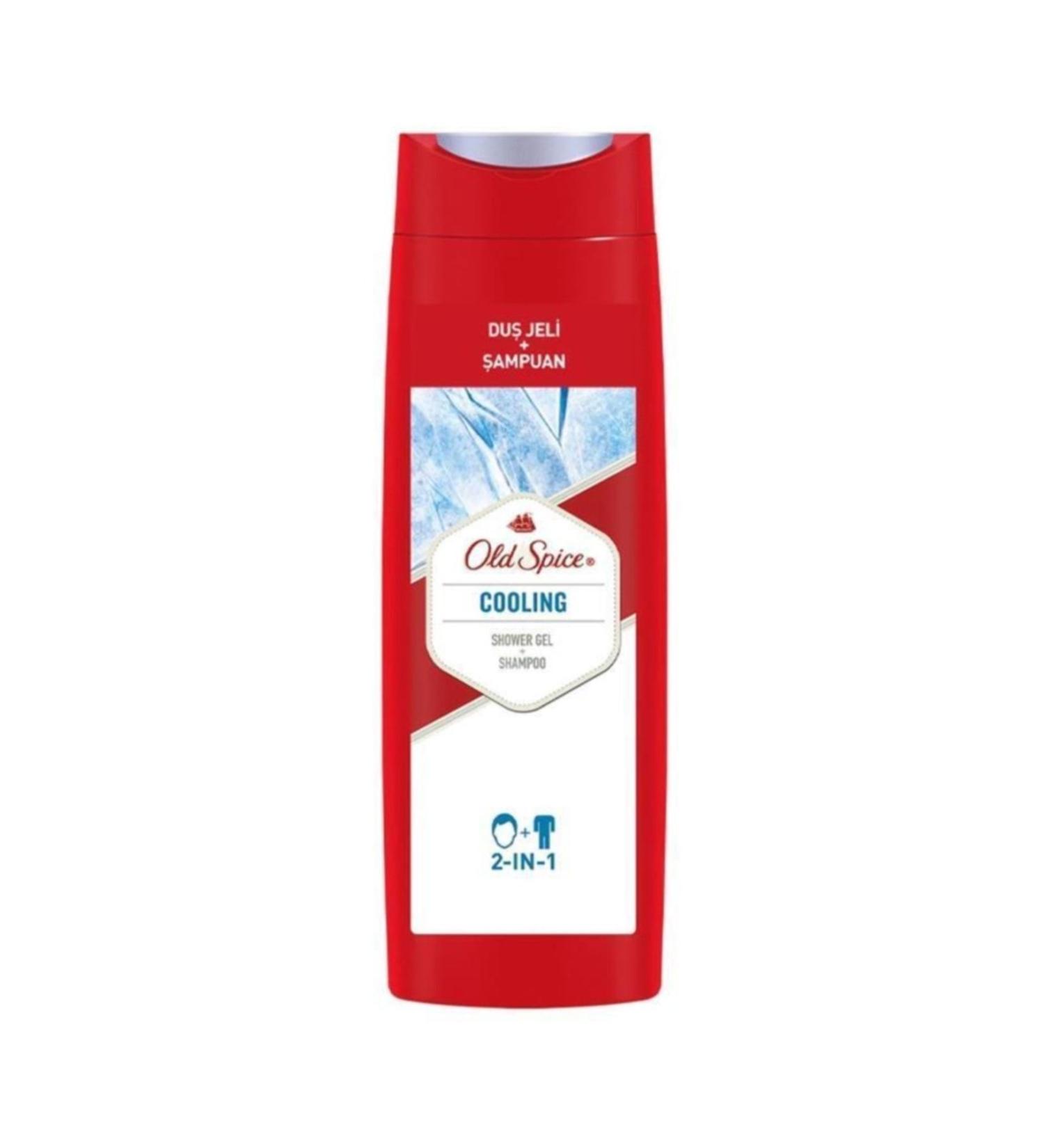 Old Spice Cooling Shower Gel Shampoo 2 In 1 400 ml