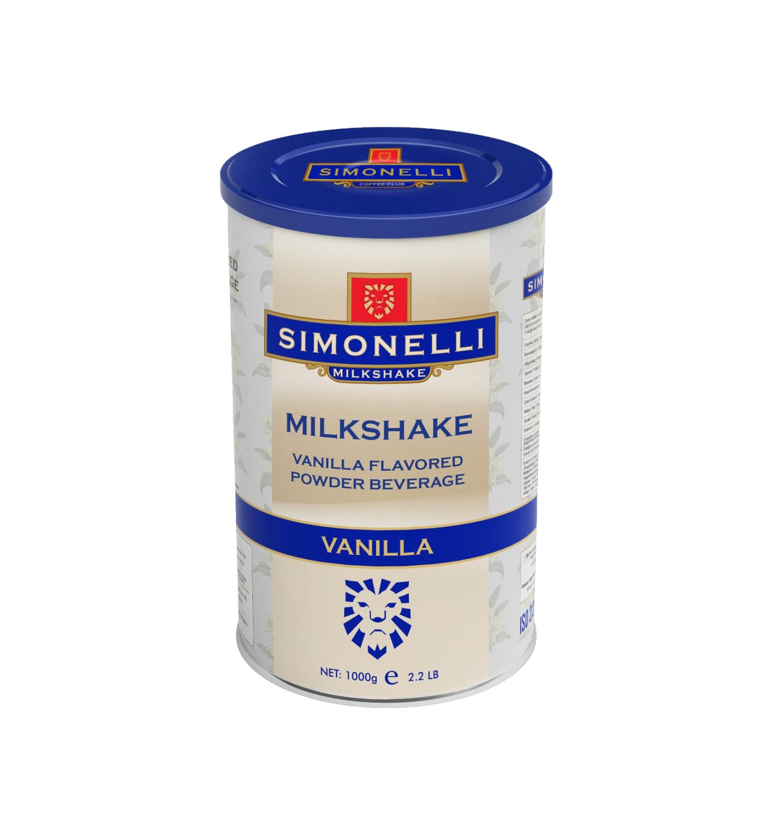 Simonelli Milkshake| Vanilla |1000 gr |