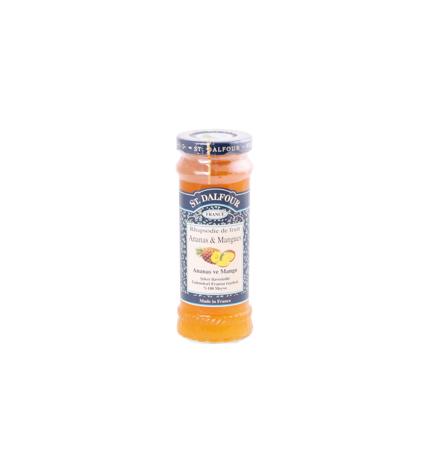 St. Dalfour France Sugar-Free Pineapple Mango Jam 284 Gr