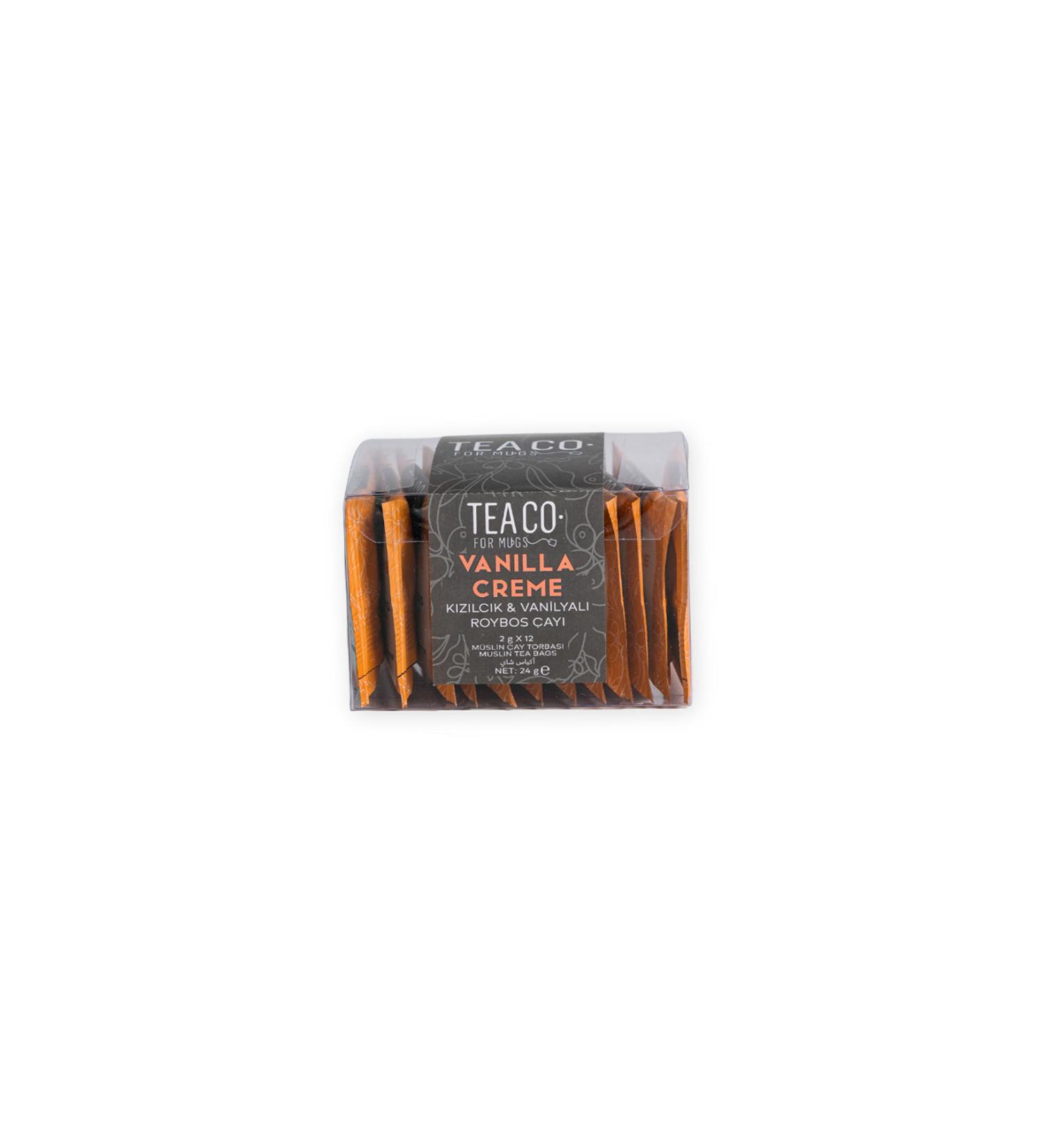 TEA CO Vanilla Creme - Cranberry and Vanilla Rooibos Tea Muslin Tea Bag 24g - Buy Online on GoSupps.com