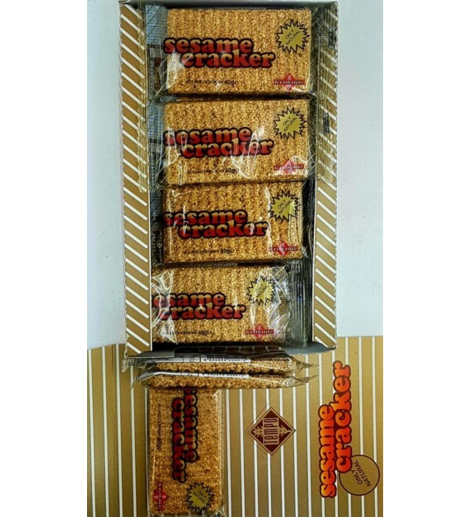 Tempo Confectionery Sesame Croquant Bar 40 gr * 24 Pieces - Buy Online on GoSupps.com