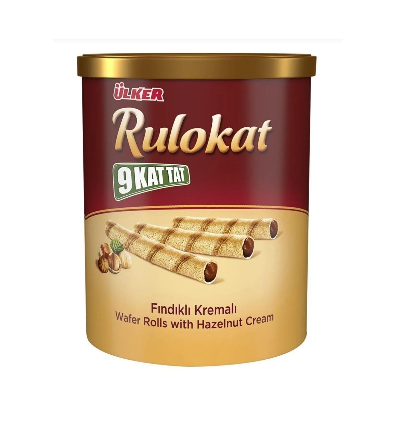 lker Hazelnut Cream Thin Roll Wafer Rulokat 170 Grams x 3 Pieces (Total 510 Grams)