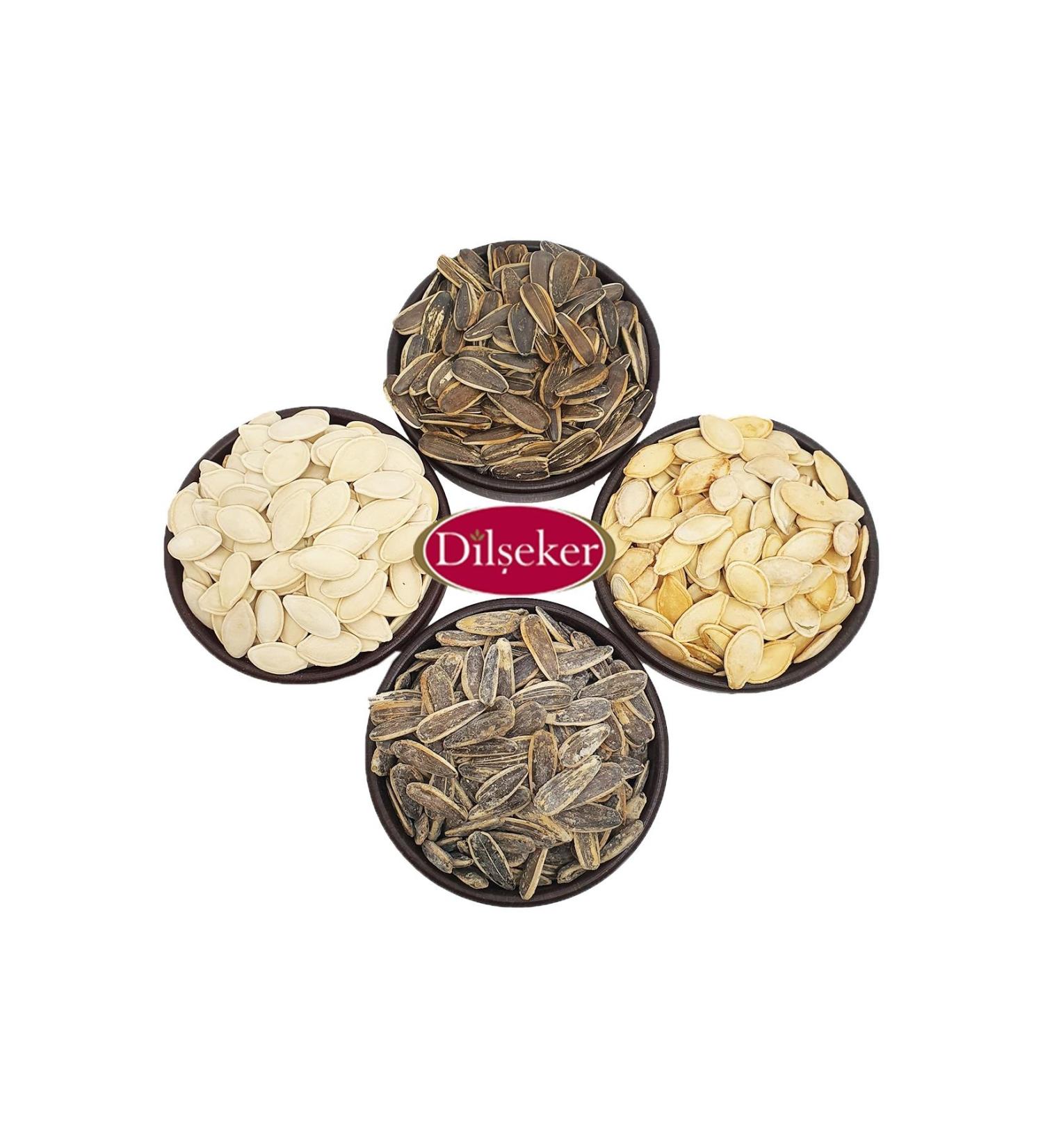 Dil eker 4-Piece Double Seed Set (SUNFLOWER SEEDS PUMPKIN) 3000 grams