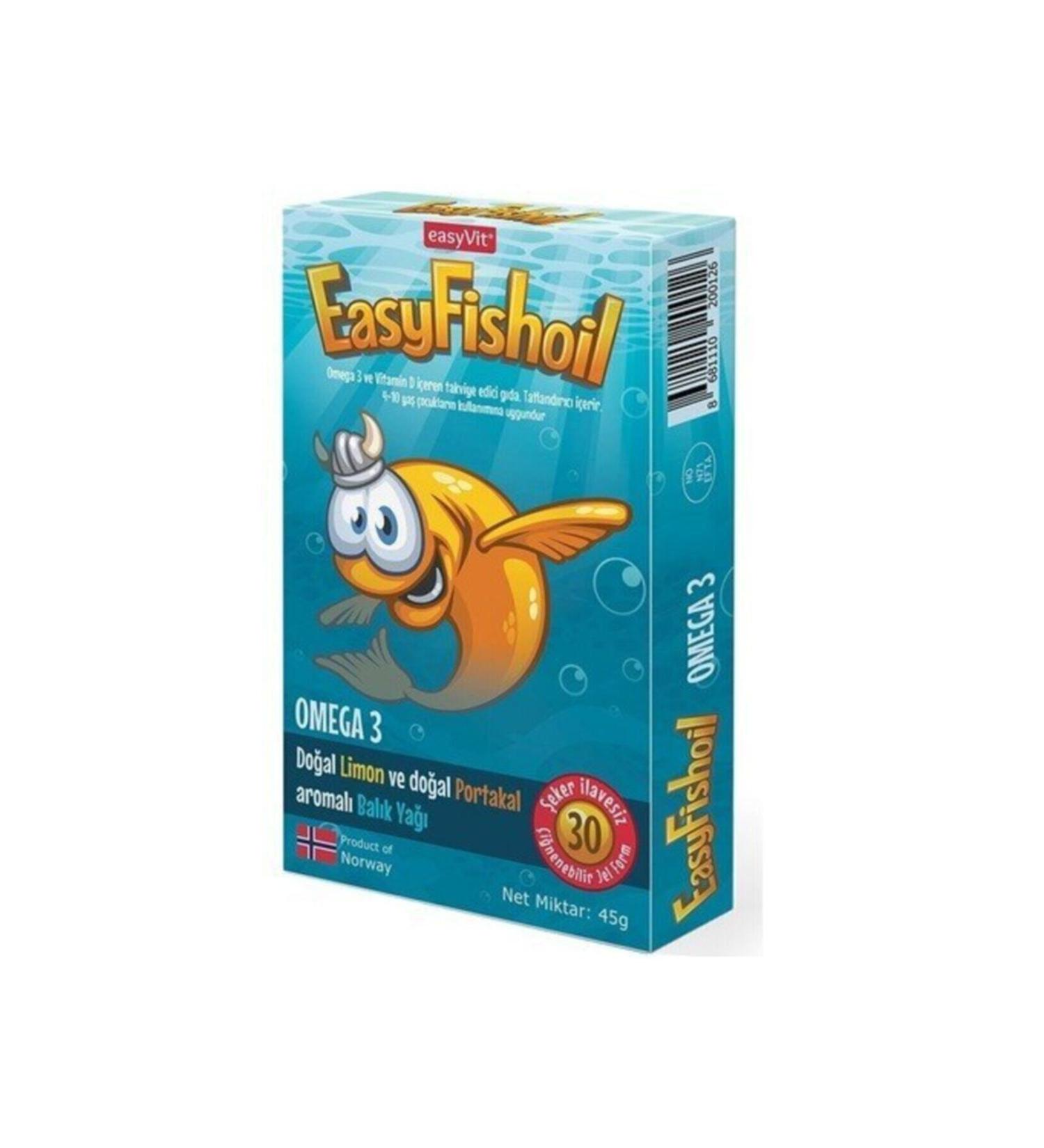 Easywalker Easy Fish Oil Supplementary Food 30 Chewable Gel Form