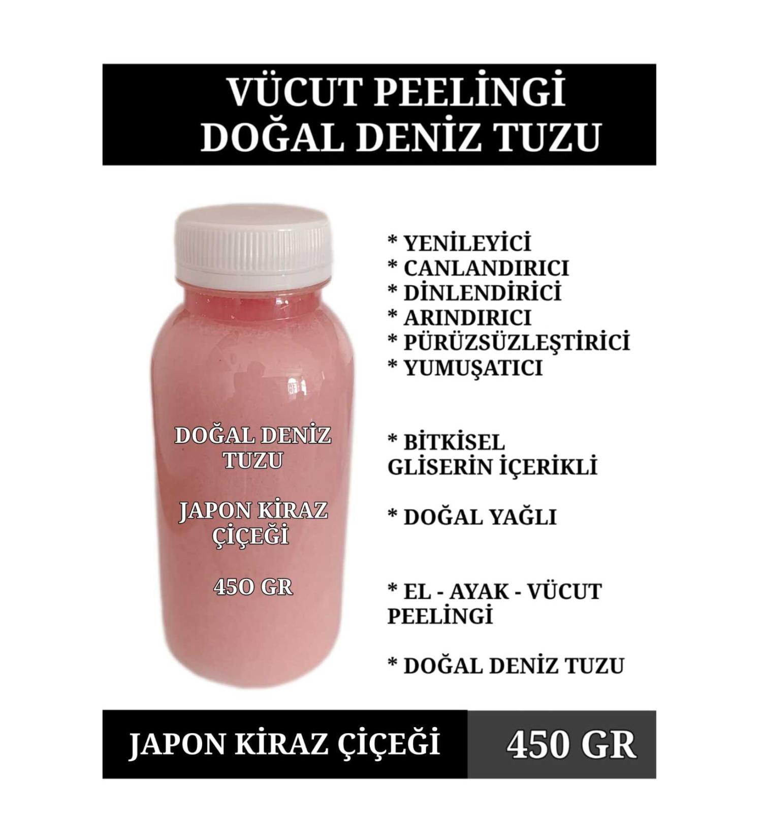 EMS AVM BODY PEELING SEA SALT JAPANESE CHERRY BLOSSOM OIL PEELING HAND FEET BODY PEELING 450 GR