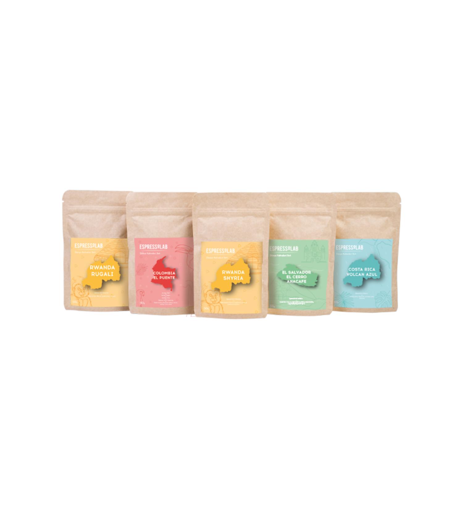 Espressolab World Coffees Trial Set - 5 Packs (250 G)