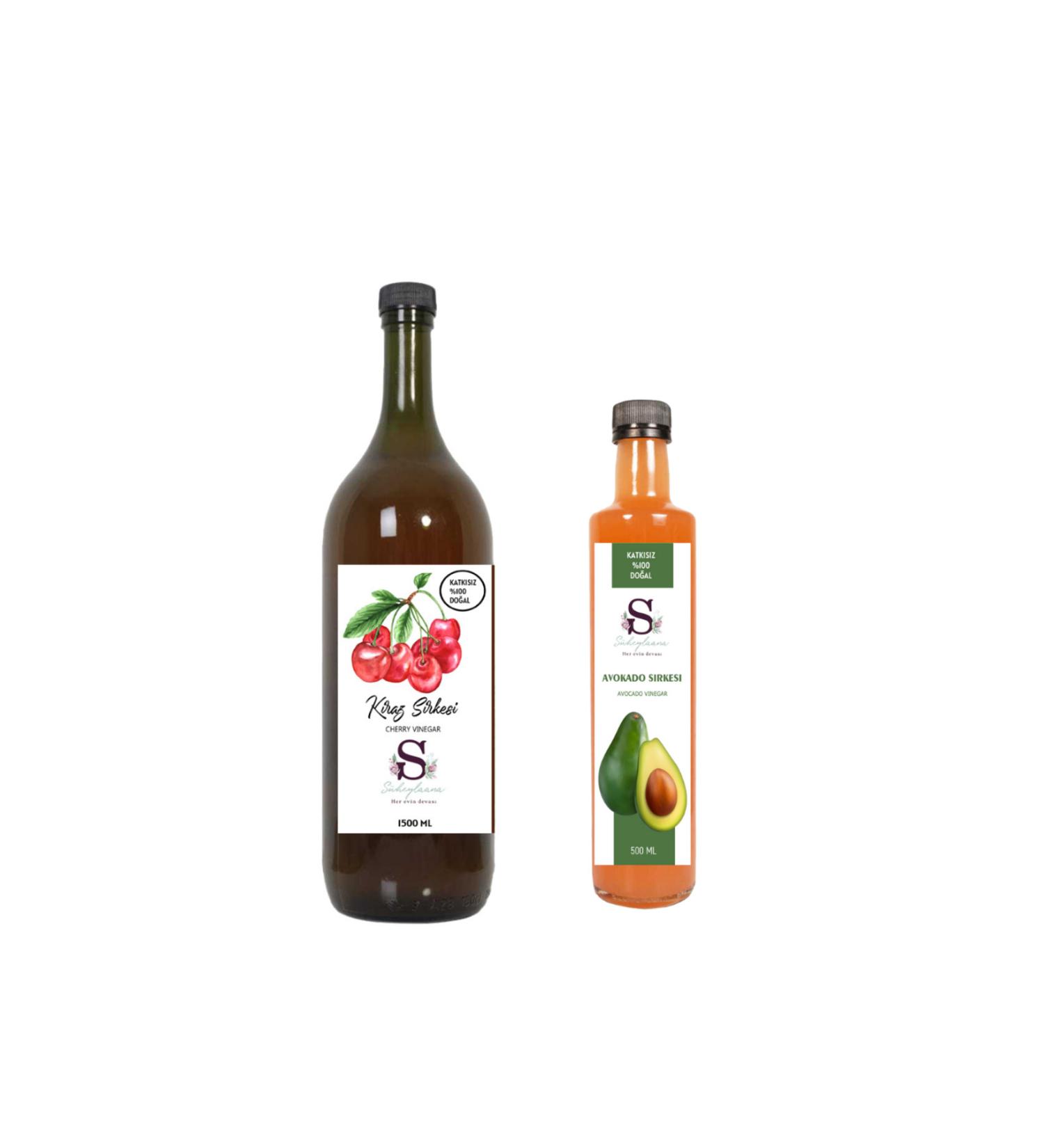 S heylaana Natural Broccoli Vinegar 500 ml and Pomegranate Vinegar 1000 ml