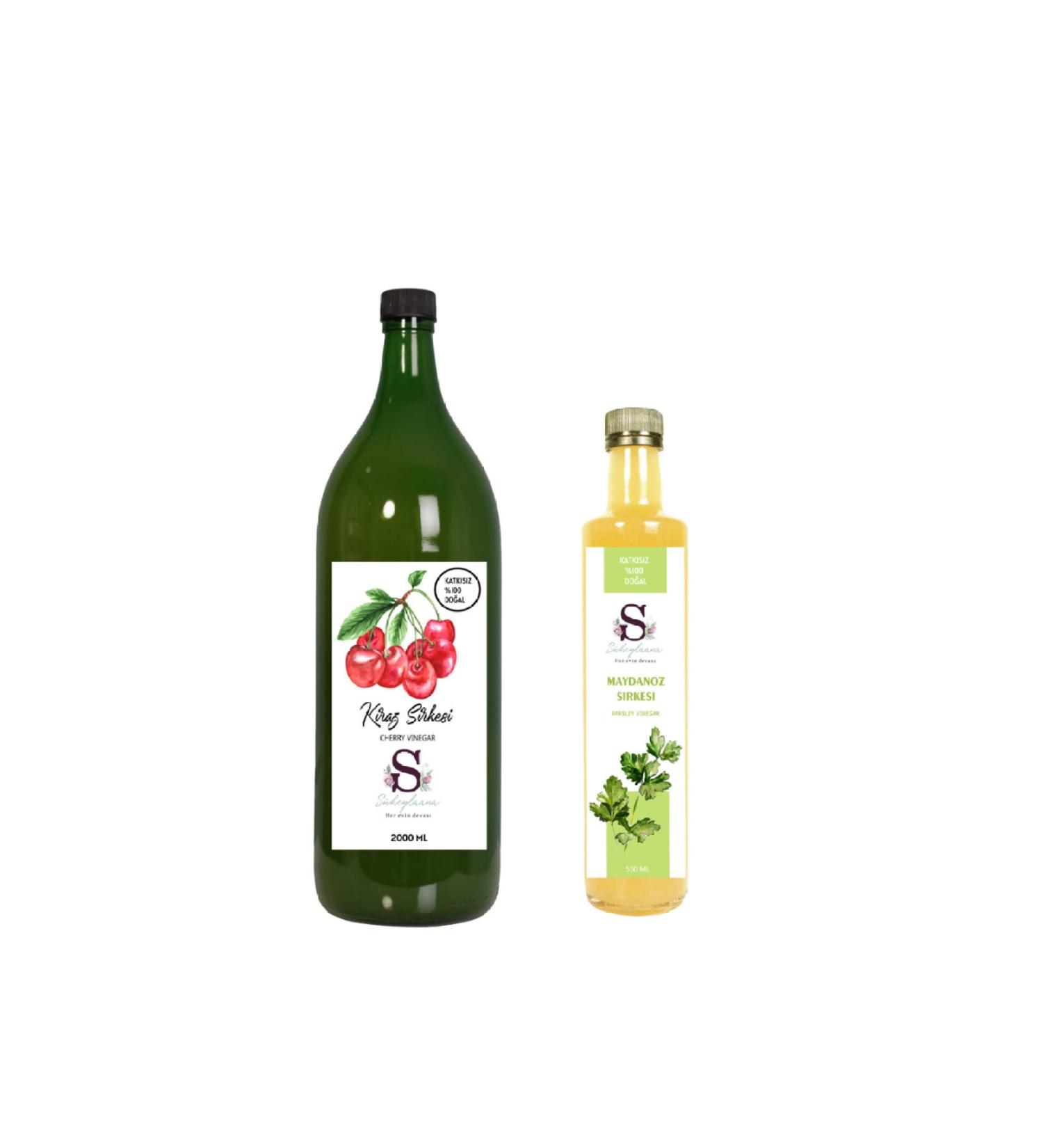 Suheylaana Natural Cherry Vinegar 1500 Ml - Natural Avocado Vinegar 500 Ml