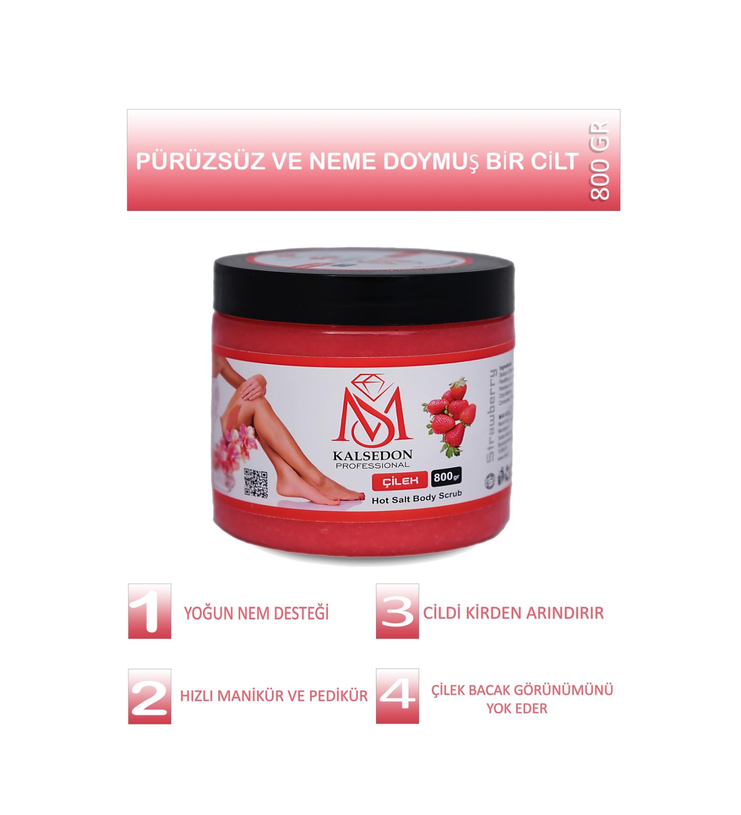 MS Kalsedon PROFESSIONAL Peeling MS Kalsedon Professional Strawberry Body Scrub Nourishing Purifying Moisturizing Body Peeling - Buy Online on GoSupps.com