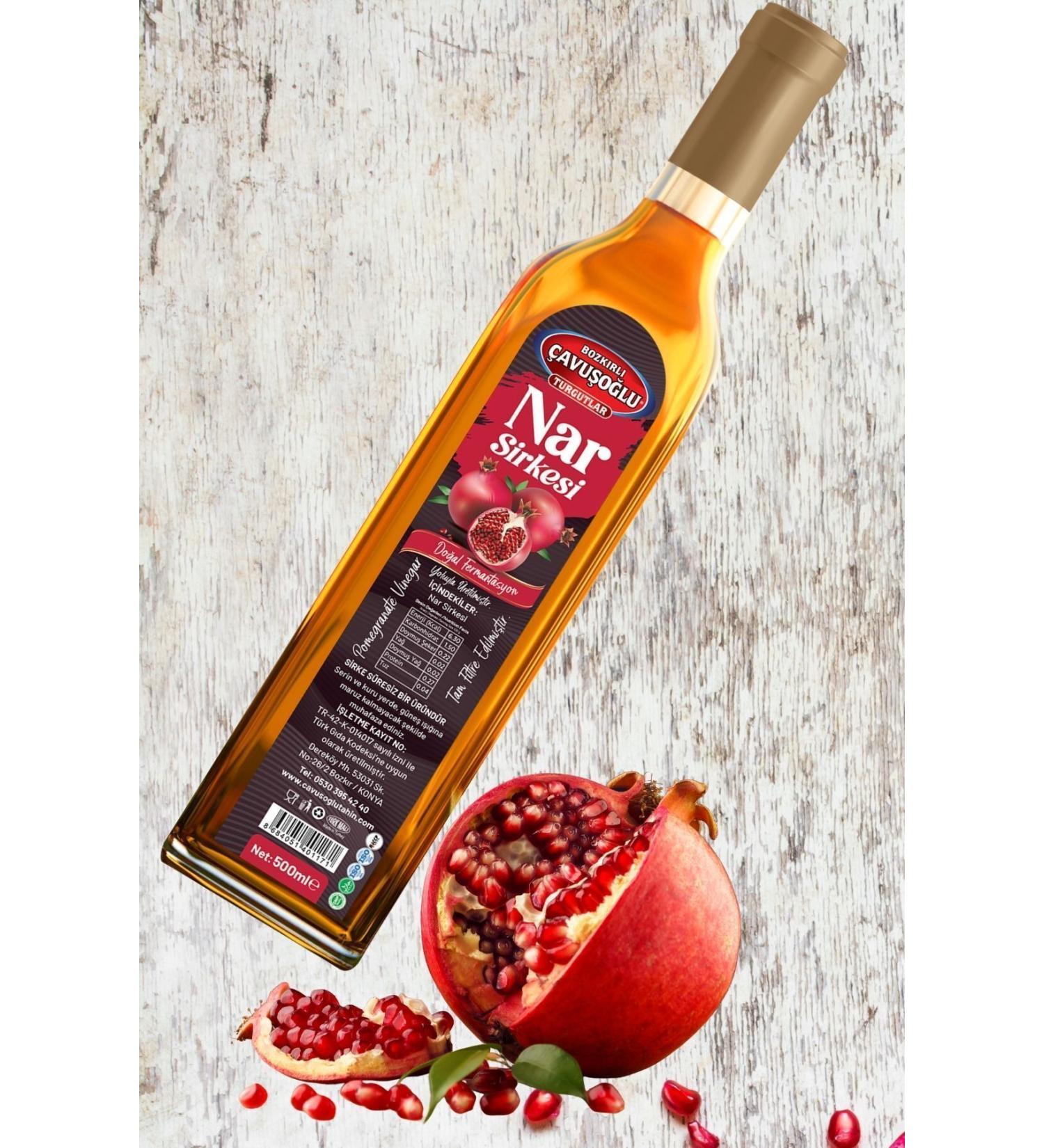Bozk rl avu o lu Pomegranate Vinegar Natural Fermentation 500ml - Buy Online on GoSupps.com