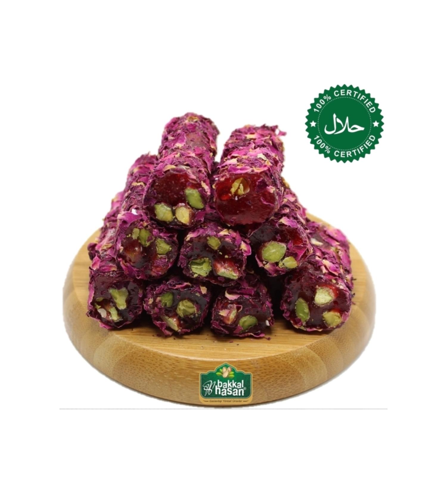 Bakkal Hasan Pistachio Wick Rose Petals 3 Kg - Bakkal Hasan