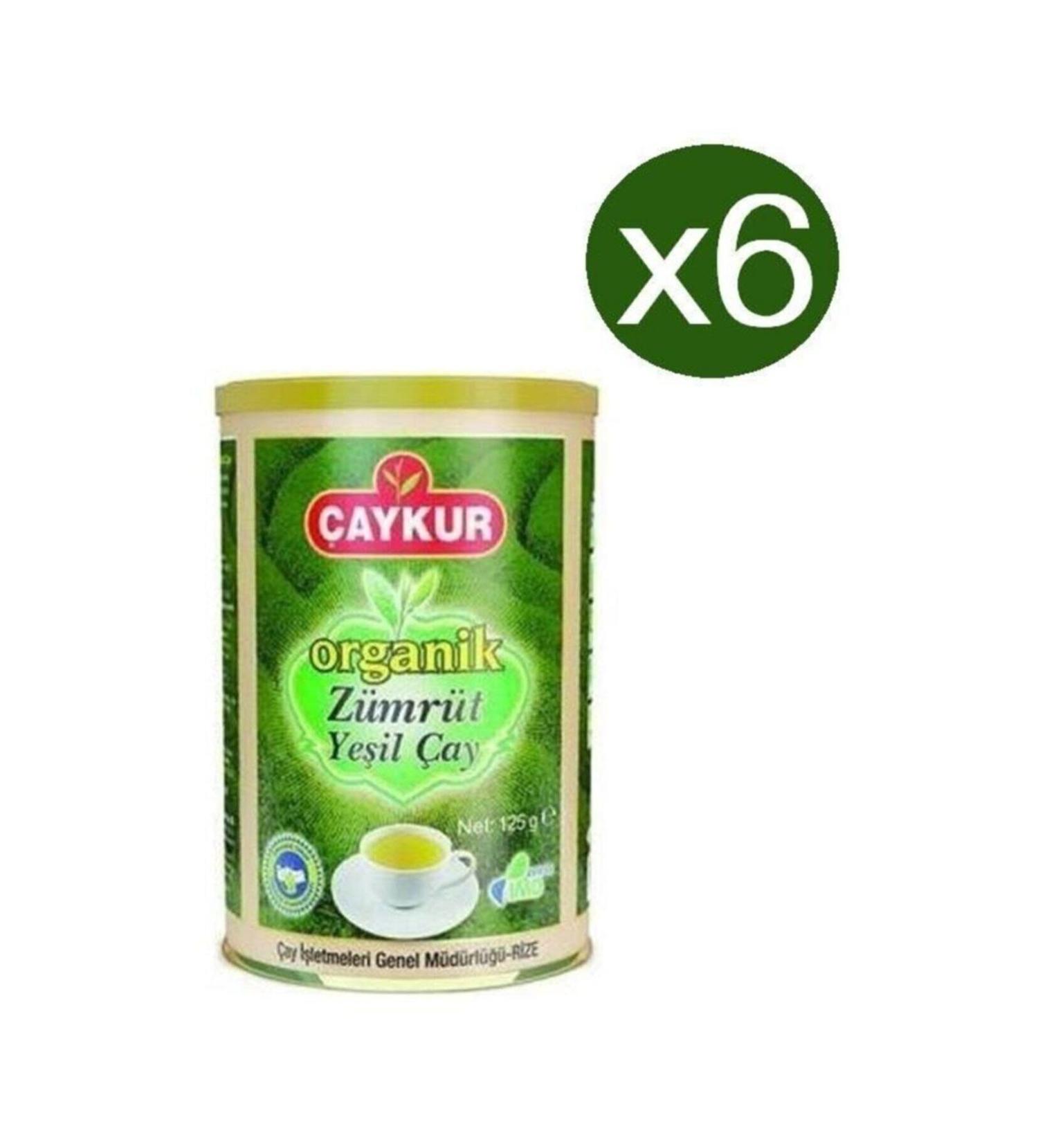 aykur Organic Emerald Green Tea 125 gr X 6 Pieces