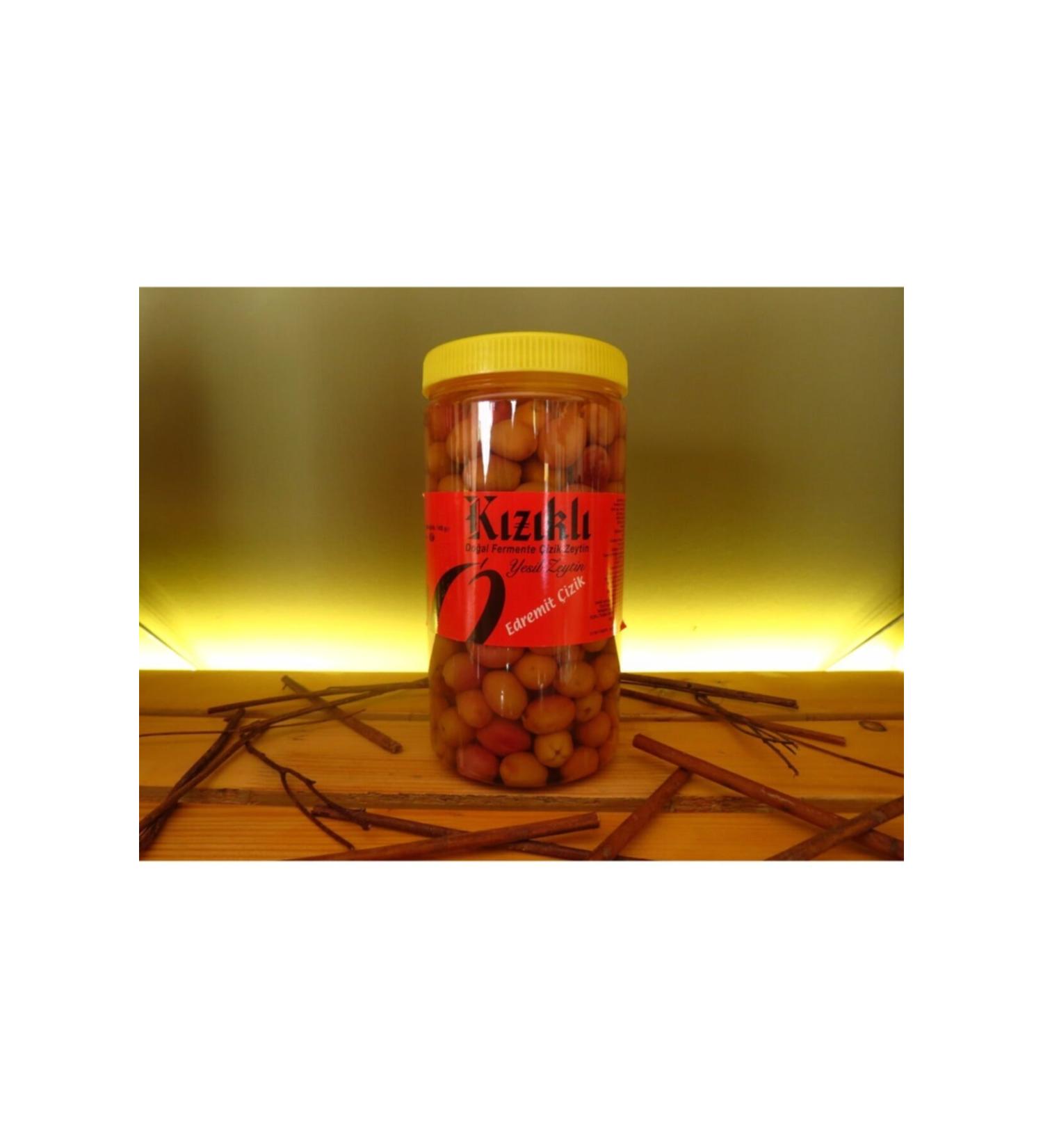 KIZIKLI 1 Kg Edremit Green Scratched Olives