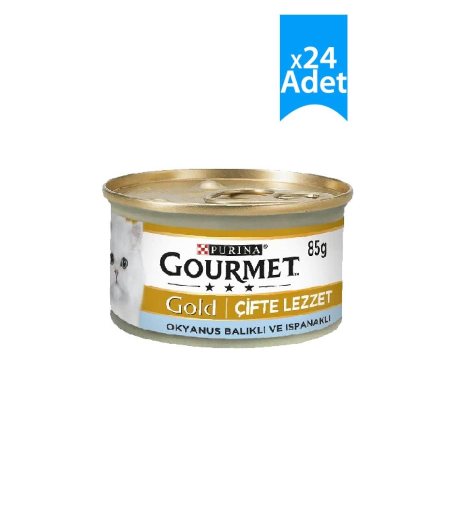 Gourmet Gold Salmon Chicken Cat Canned Food 85 Gr 6 Pieces