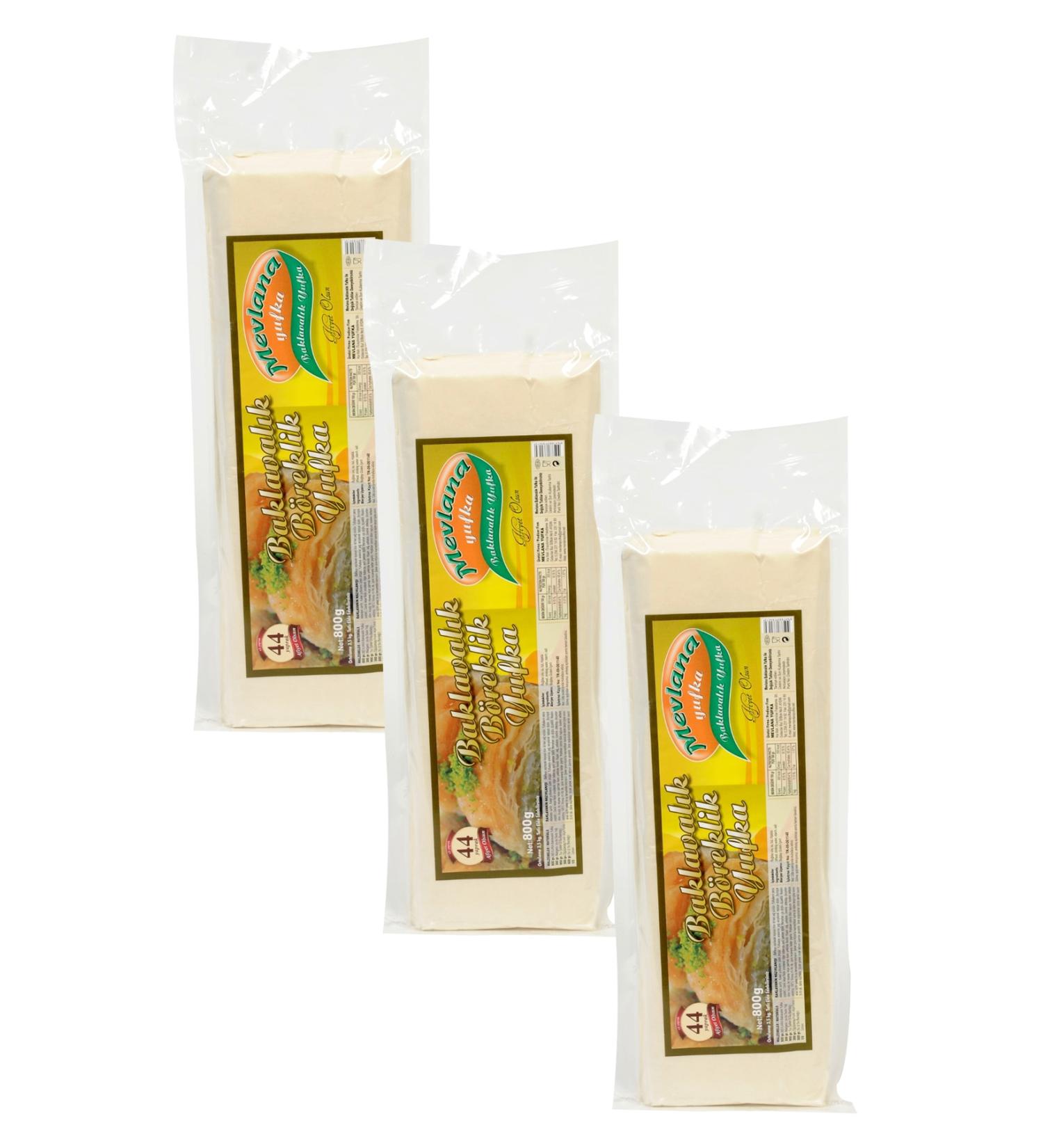 MEVLANA YUFKA Mevlana Baklava Pastry Yufka 3 Pack