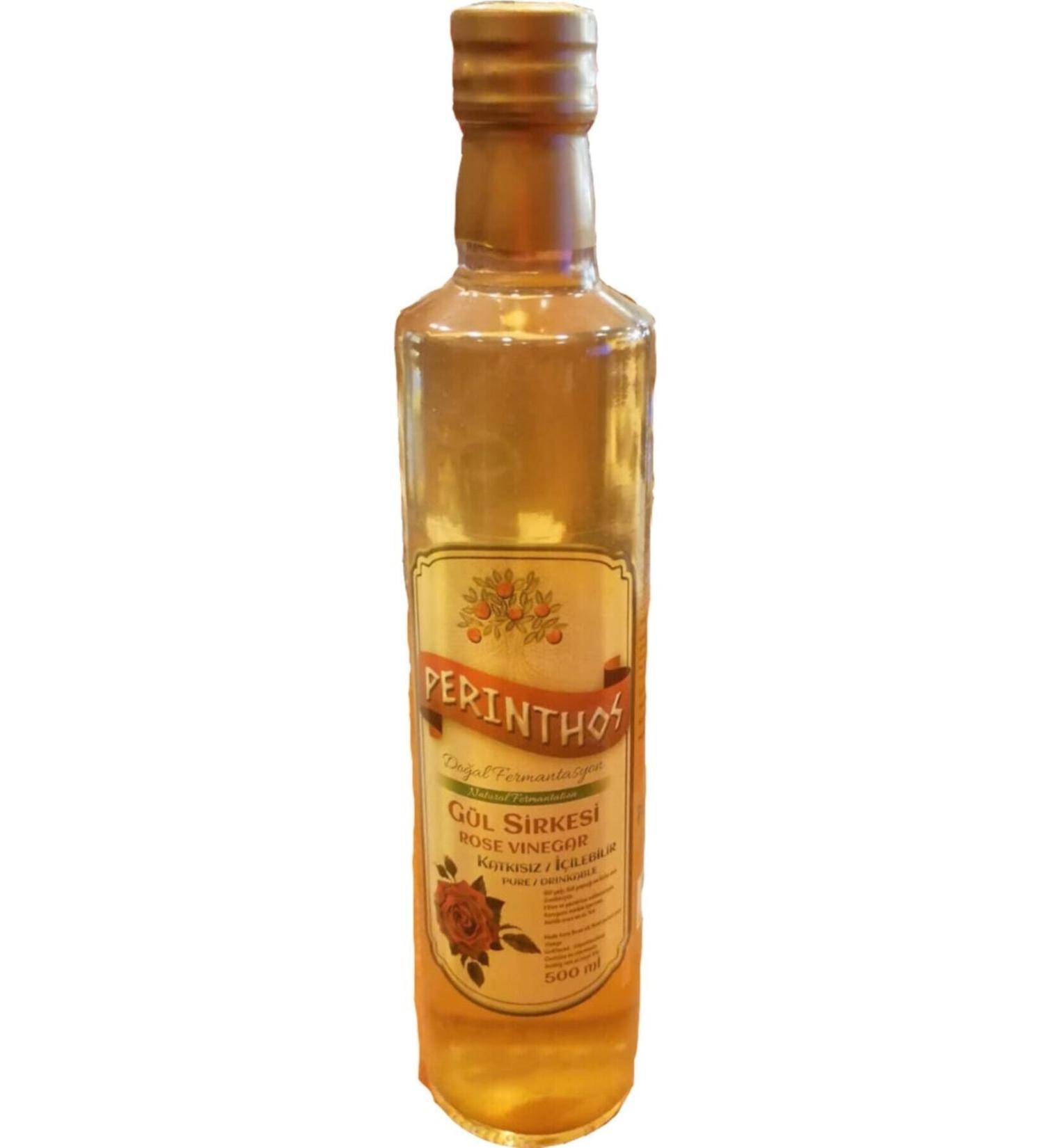 Perinthos Ne e Natural Natural Rose Vinegar 500 ml Glass Bottle