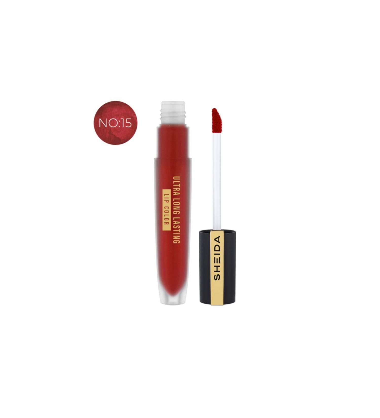 Sheida Ultra Longlasting Lipcolor - Liquid Lipstick No:15