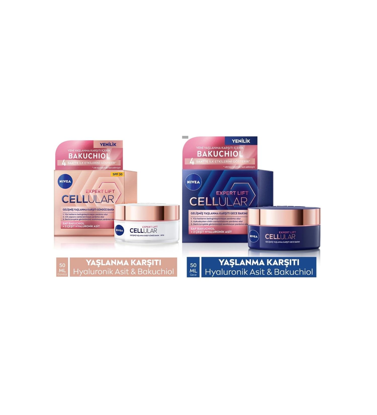 NIVEA Cellular Bakuchiol Expert Lift Advanced Anti-Aging Day and Night Cream
