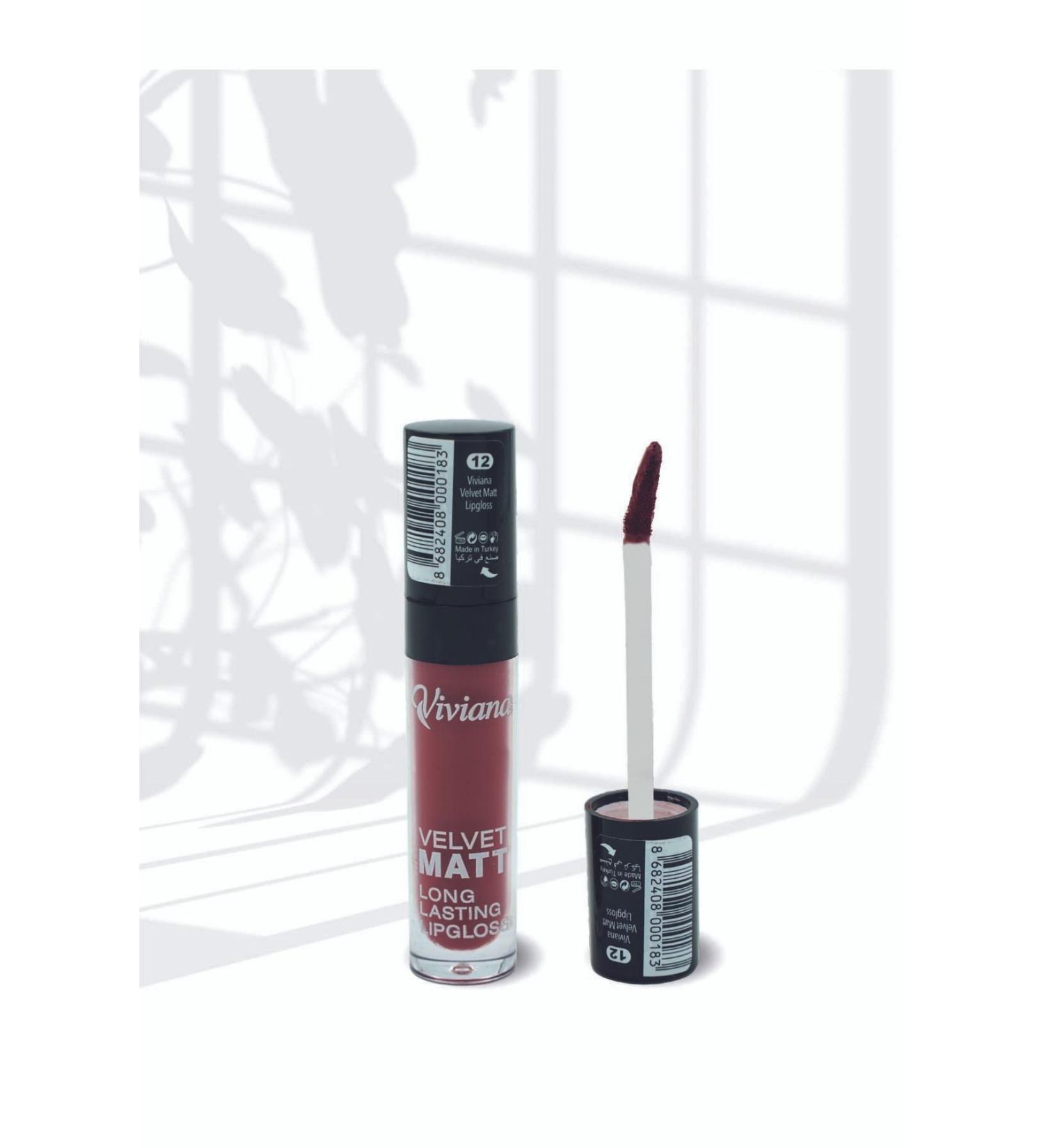 Viviana Velvet Matt Long Lasting Lipgloss 12