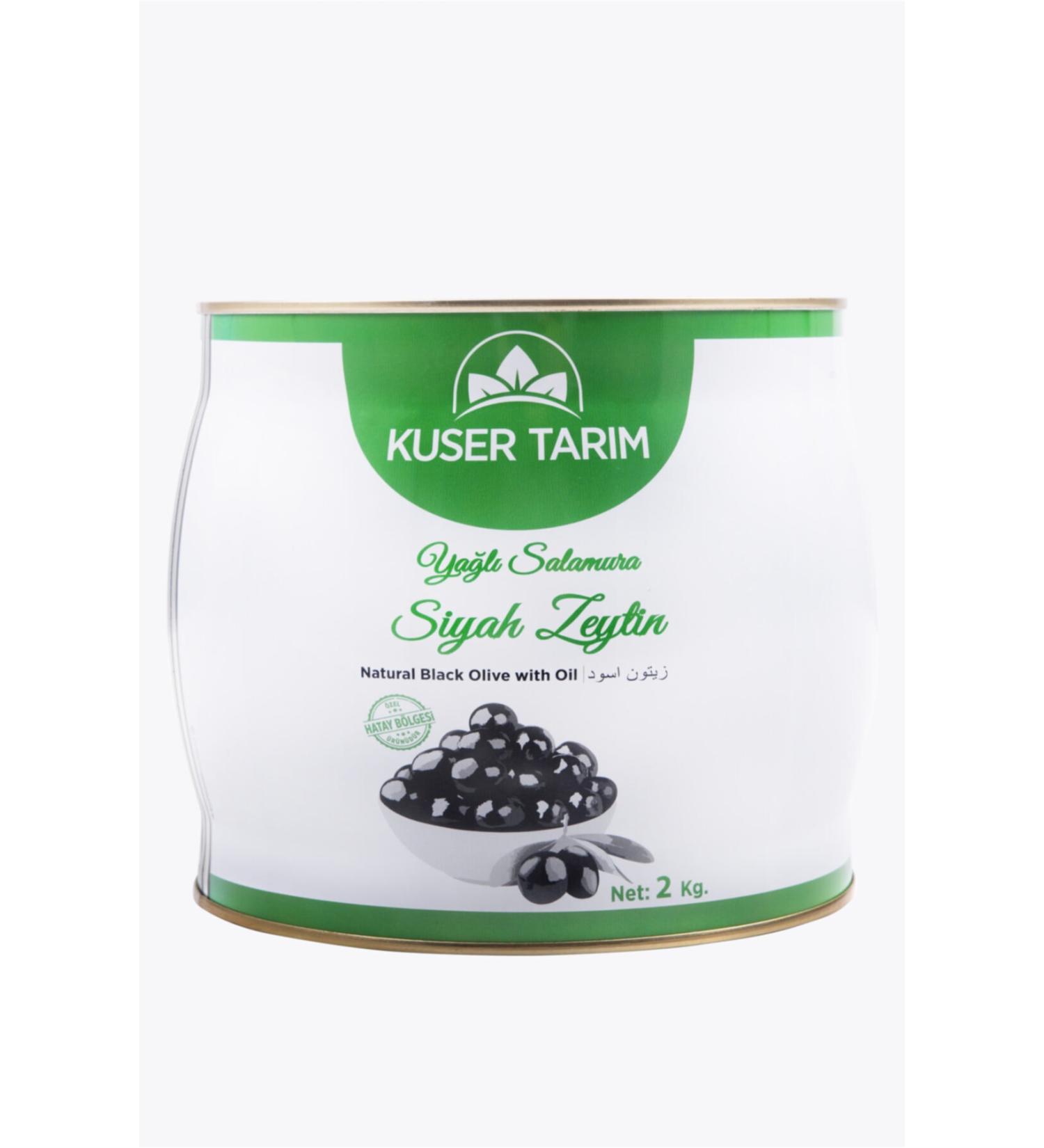Kuser Tar m 1.8 Kg Gemlik Type Oily Black Olives 290-320 Caliber - Buy Online on GoSupps.com