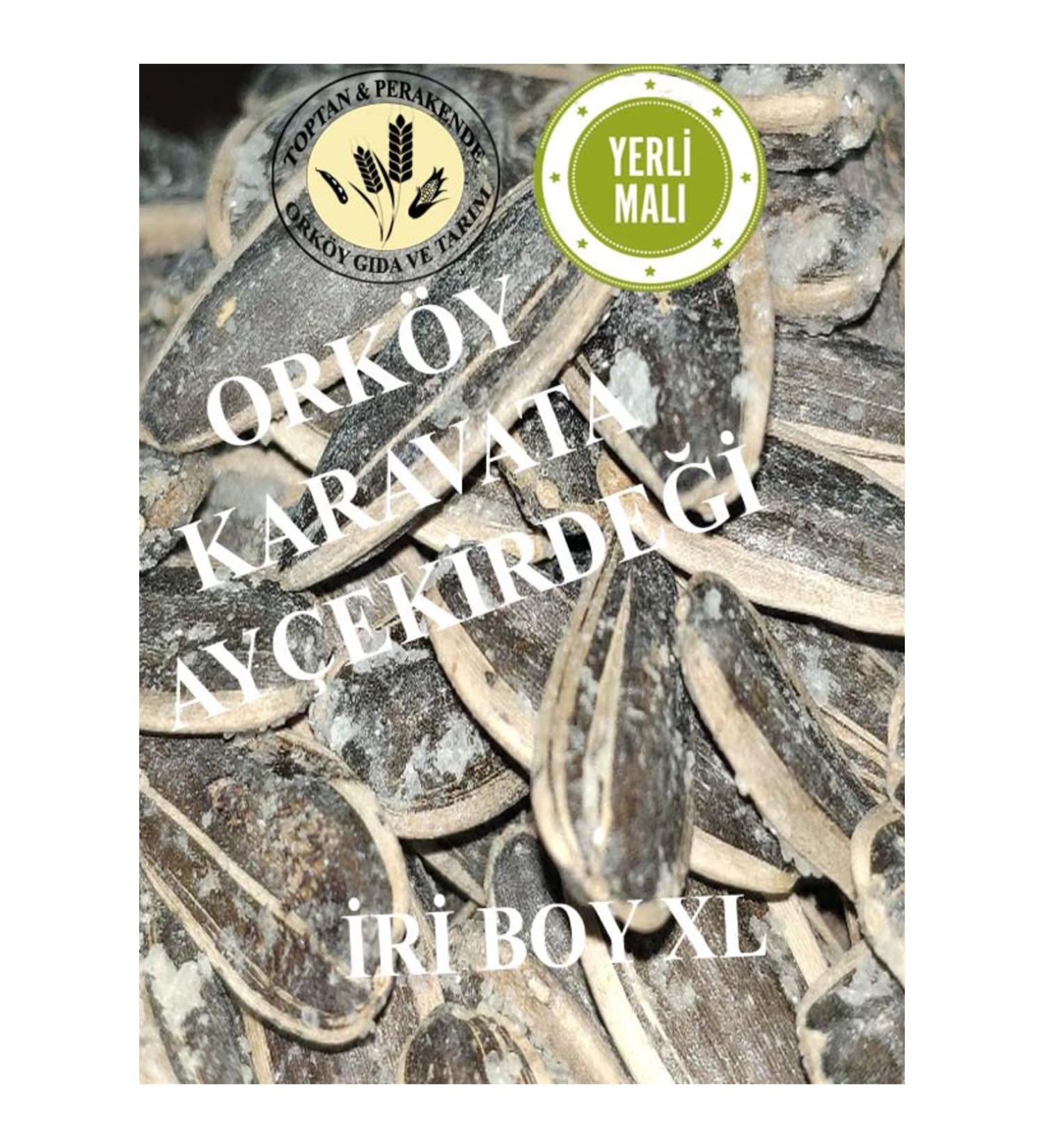 orkoy ORKOY XL Black Salted Karavata Sunflower Seeds 1 KG