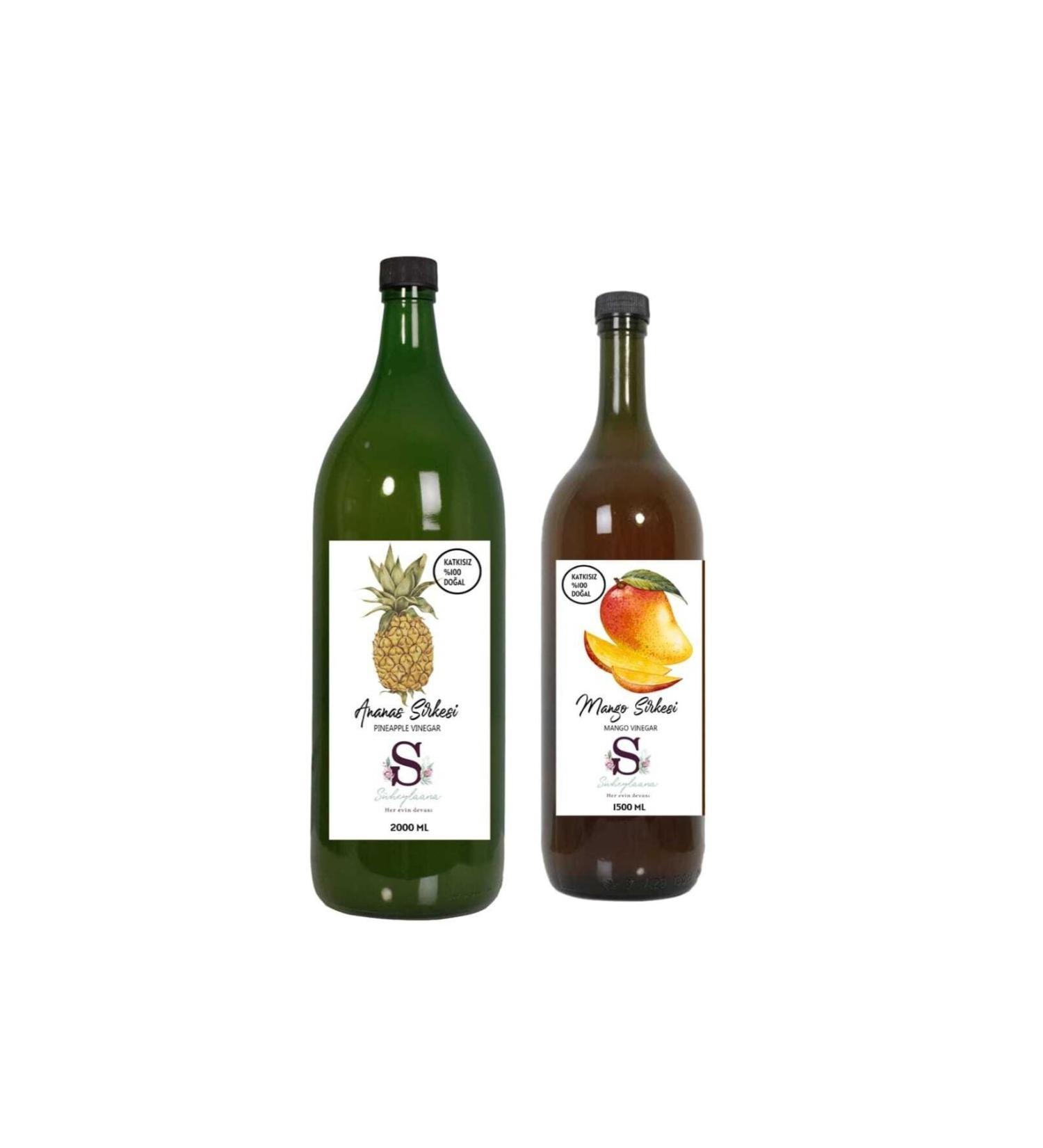 S heylaana Natural Pineapple Vinegar 2000 Ml - Natural Black Grape Vinegar 2000 Ml