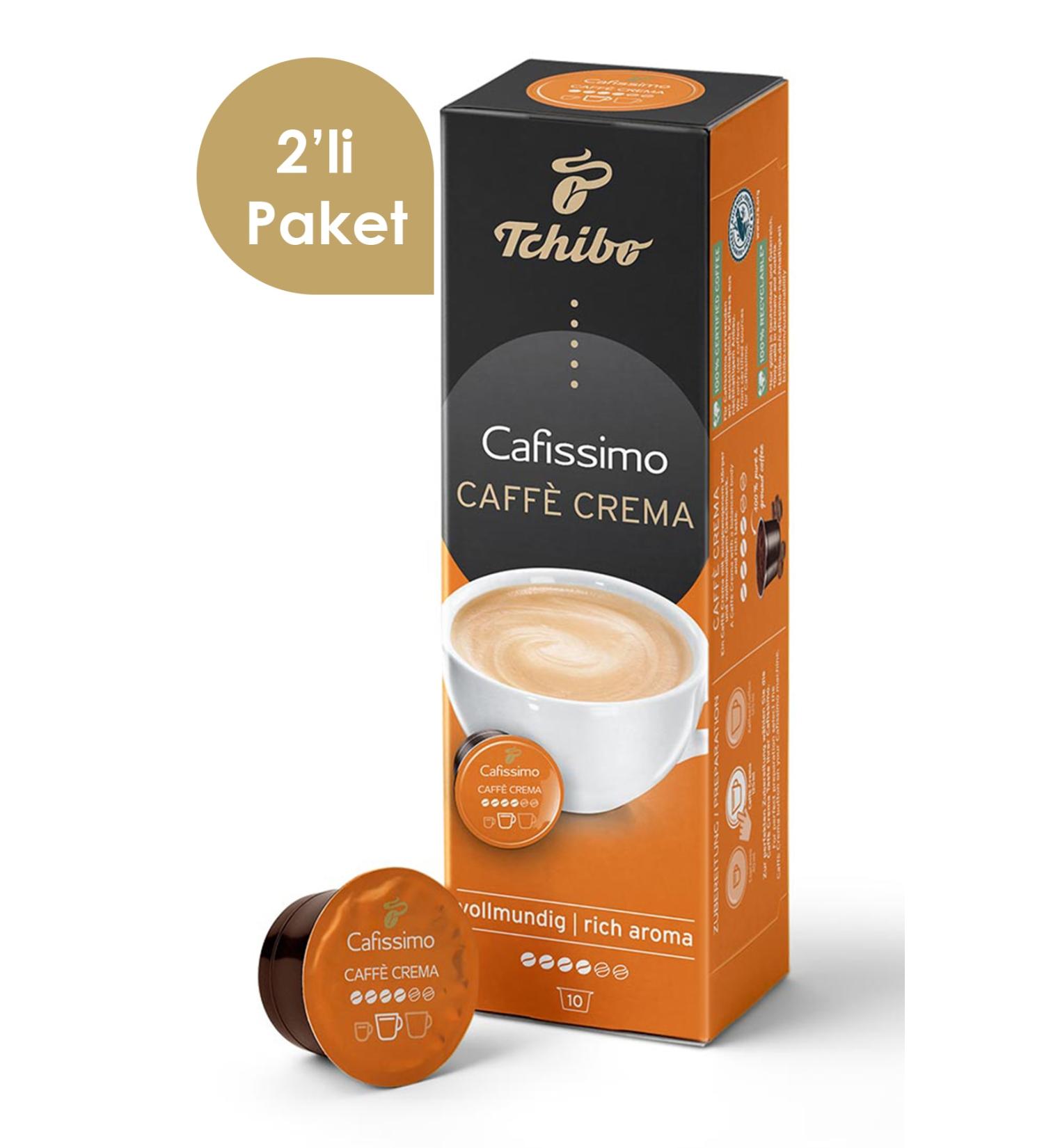 Tchibo Cafissimo Caff Crema Rich Aroma 2x10 Capsule Coffee - Buy Online on GoSupps.com