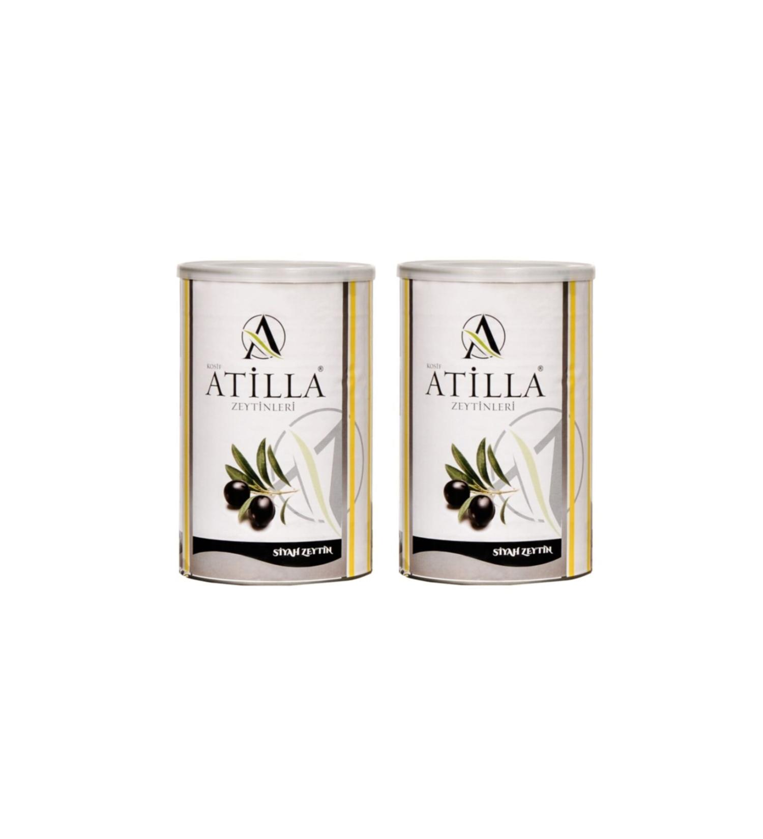Atilla Olives 1.6 Kg 261-290 Caliber (Mega) Black Olives