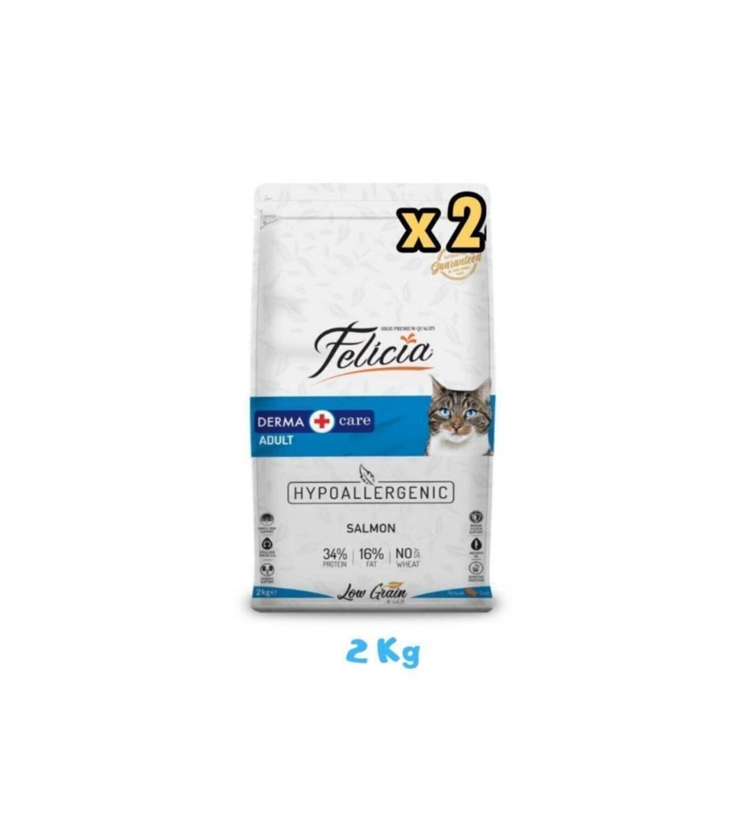 Felicia Salmon Adult Cat Food 2 Kg (2 Pieces)