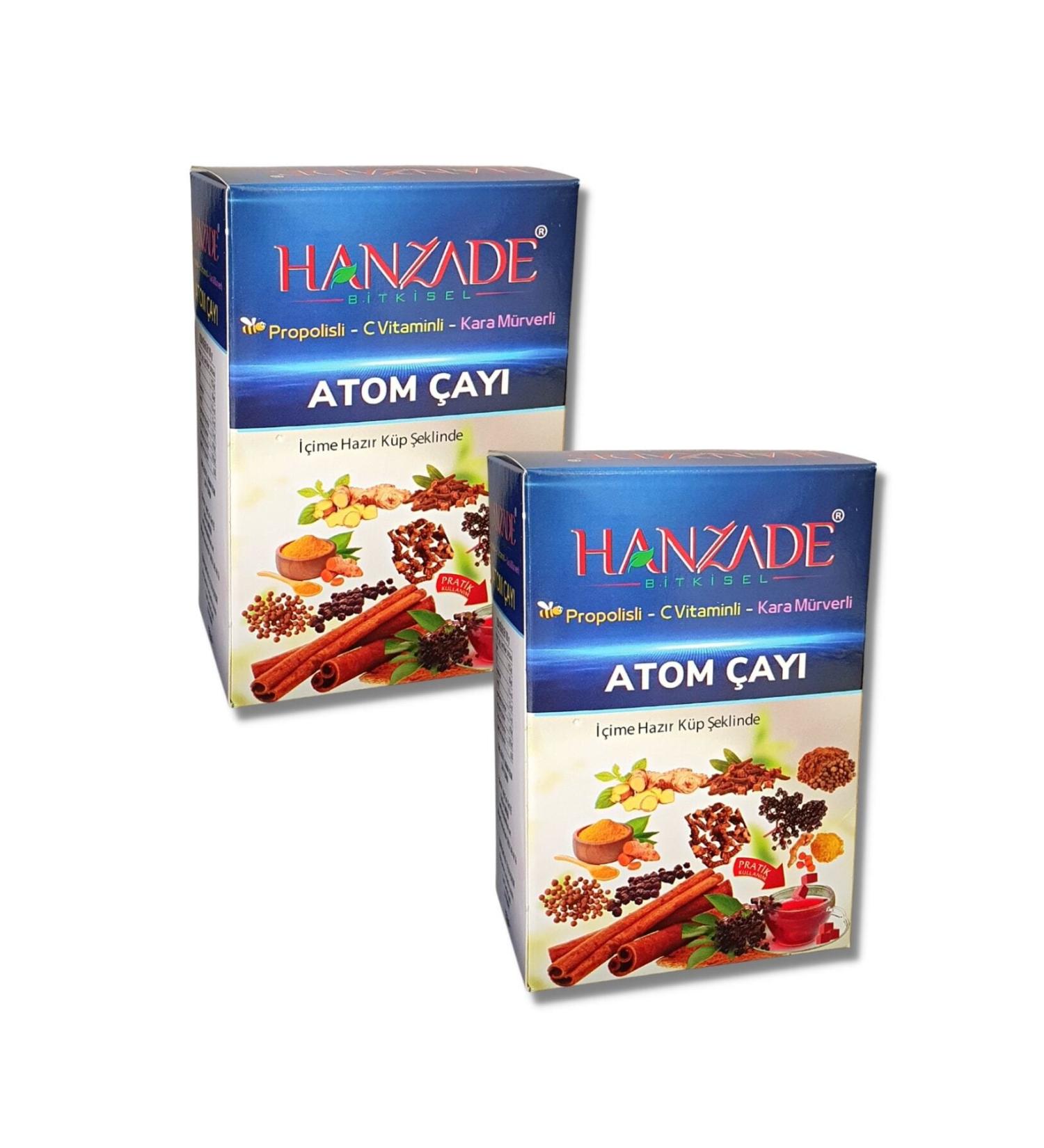Hanzade Herbal Propolis - Vitamin C - Black Elderberry Atomic Tea Winter Tea 150 gr X 2 Pieces - Buy Online on GoSupps.com
