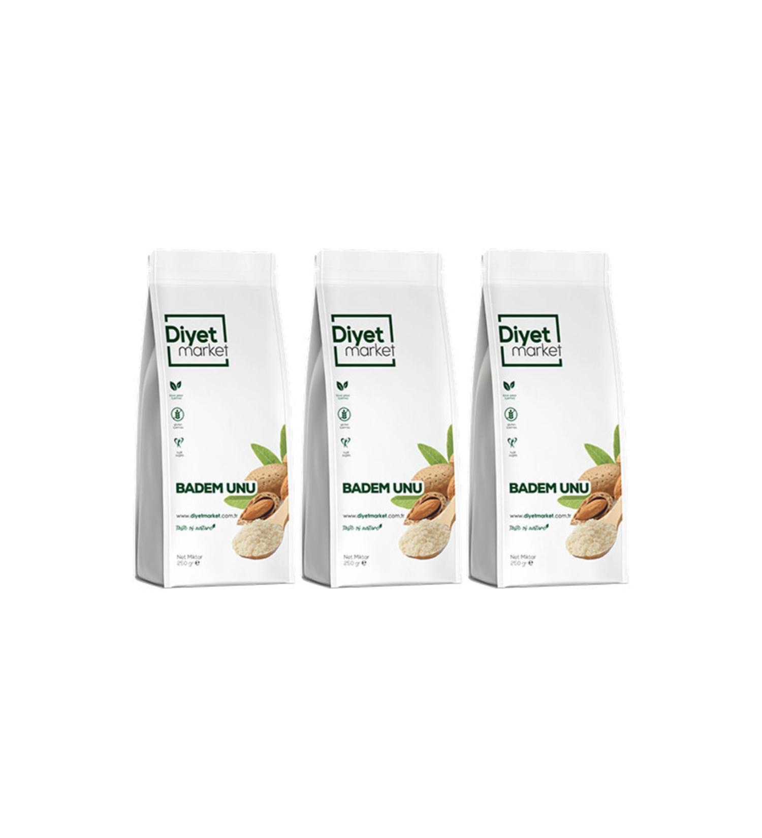 D YET MARKET Gluten Free Almond Flour 250 gr 3 Packs