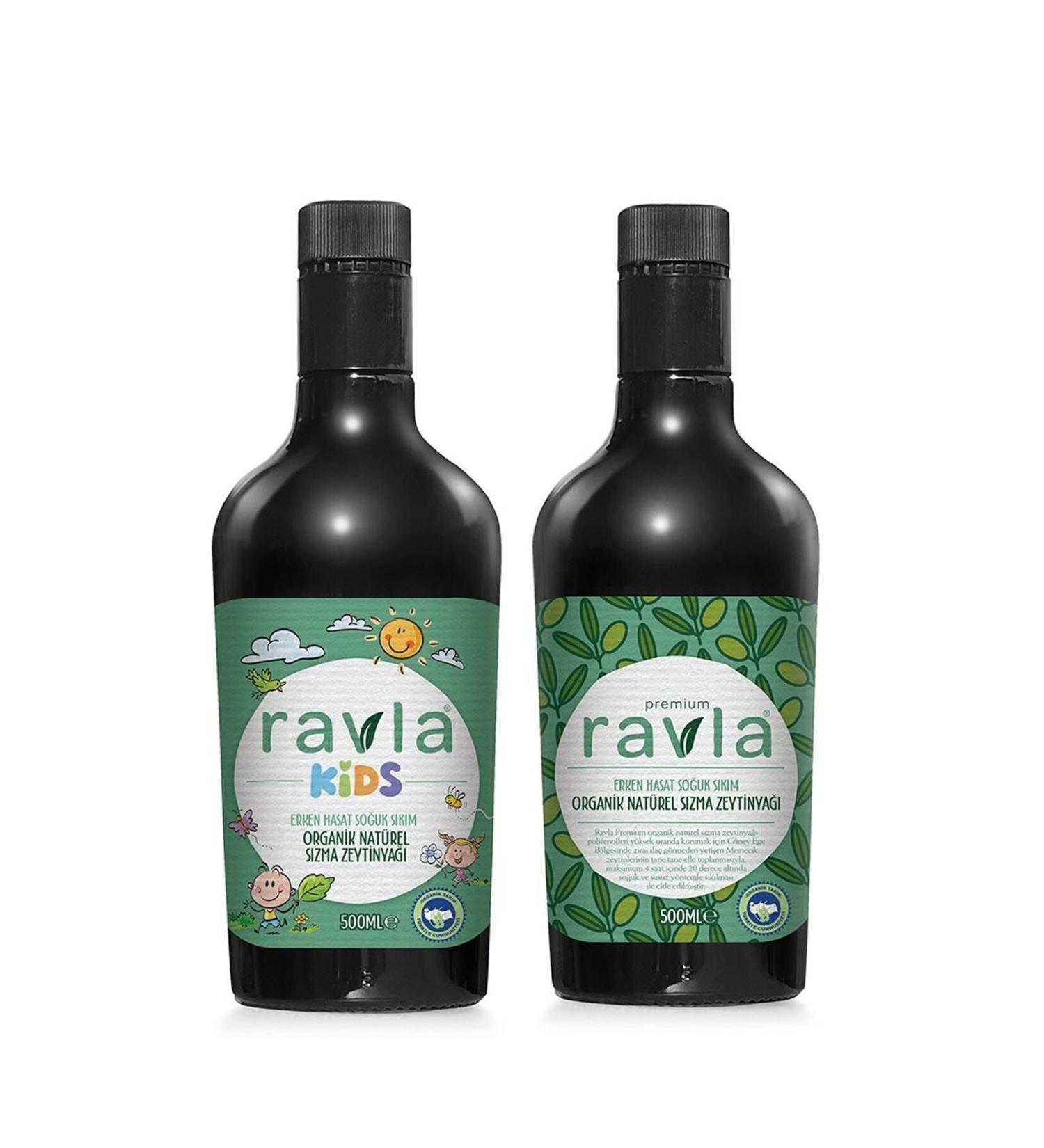 Ravla 2-Pack Product - Premium Organic Natural Olive Oil 500ml/kids Organic Natural Olive Oil 500ml - Buy Online on GoSupps.com