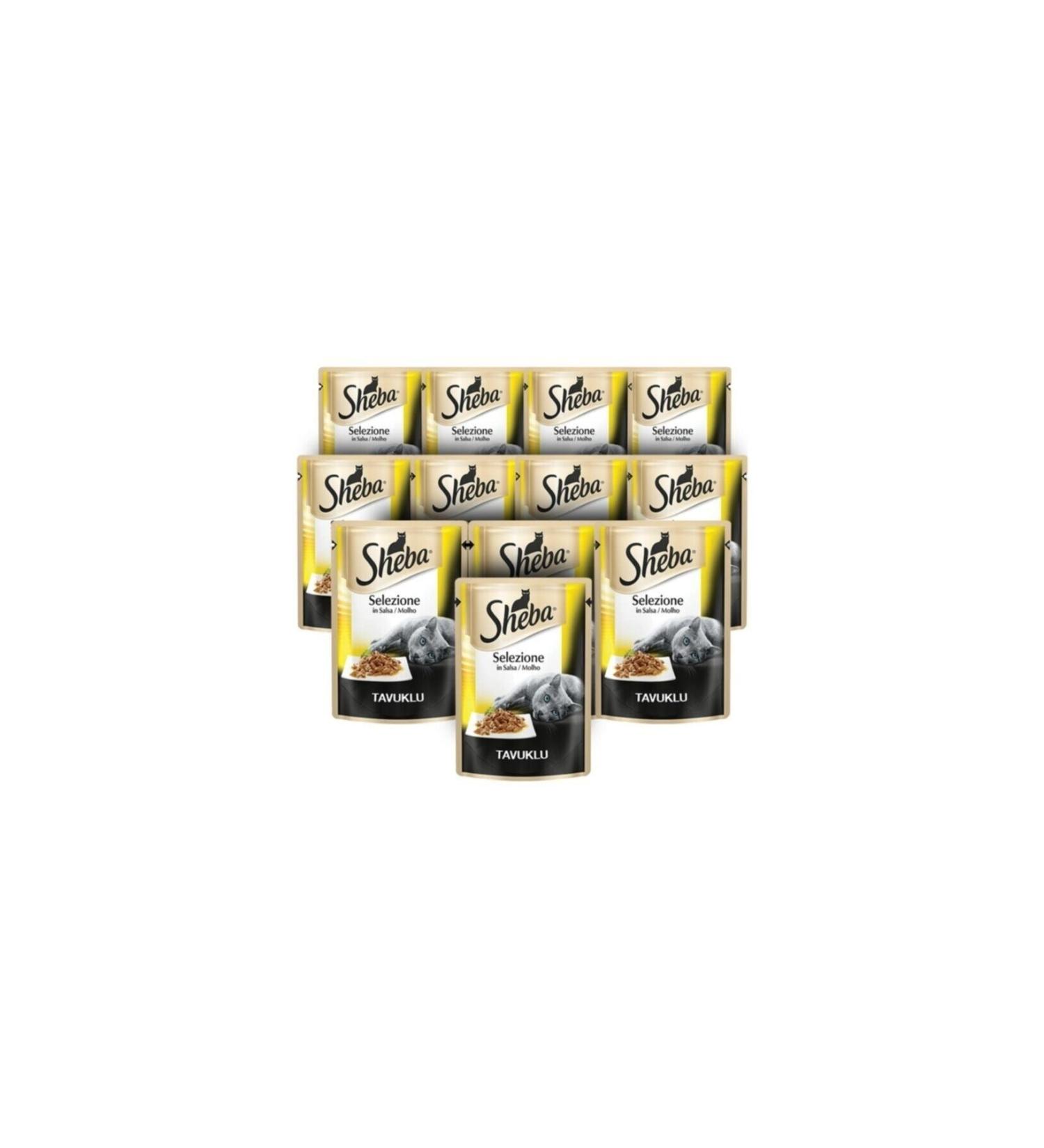 SHEBA Pouch Chicken Canned Cat Food 85 gr 12 Pieces - Buy Online on GoSupps.com