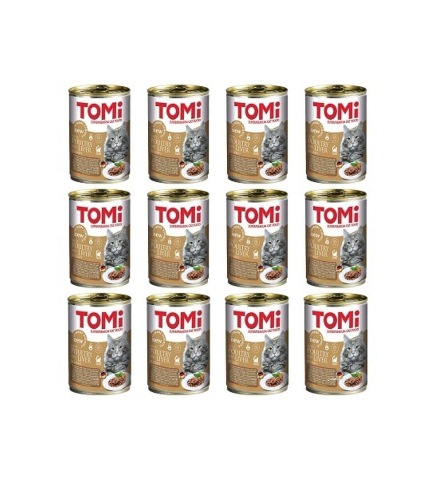 Tomi Liver and Goose Meat Canned Cat Food 400 gr x 12 Pieces