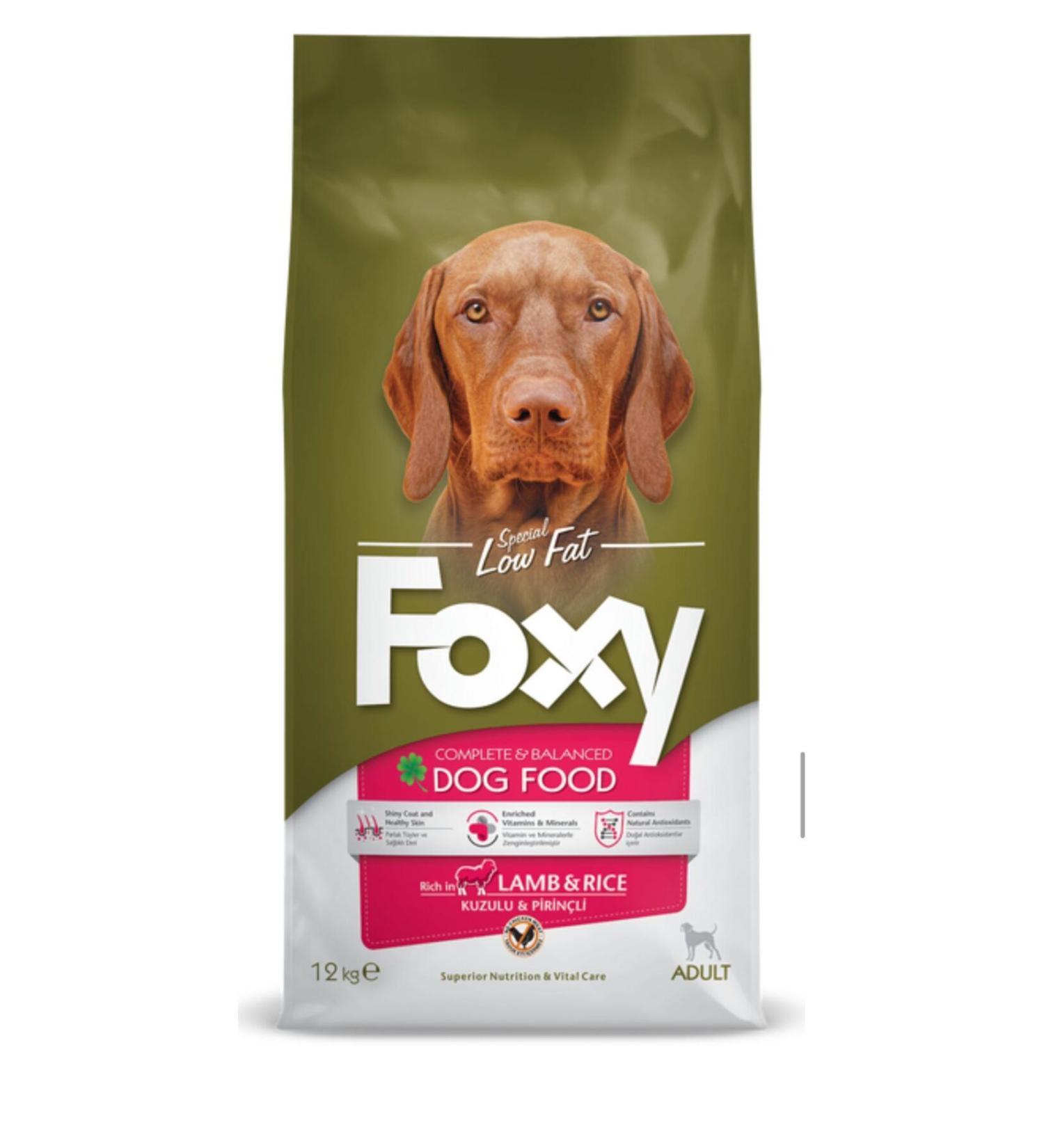 FOXY COLLECTION Foxy Dog Adult Lamb Food 12 kg (SKT:08/2025)