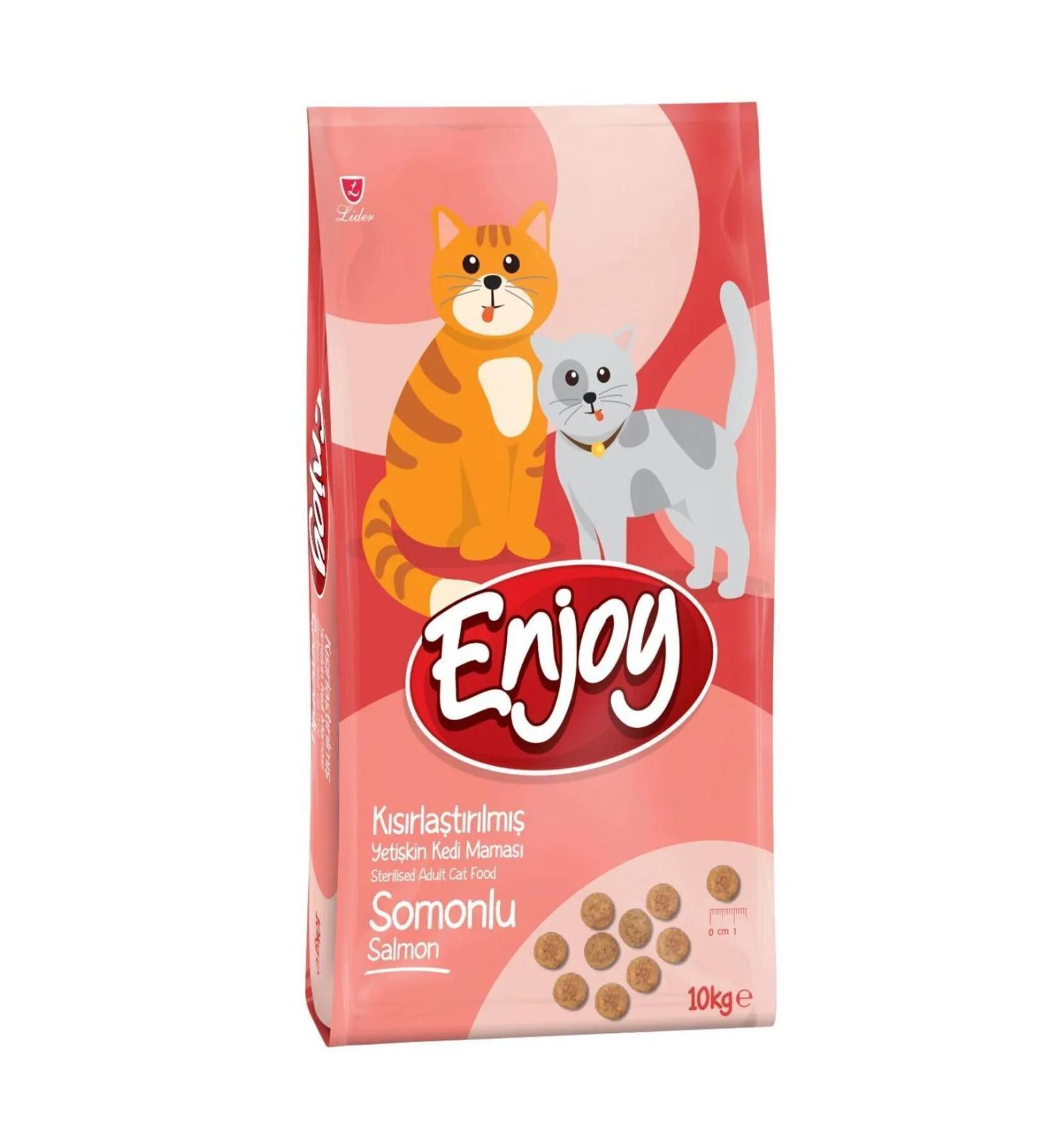 Enjoy Salmon Sterilized Cat Food 10 Kg