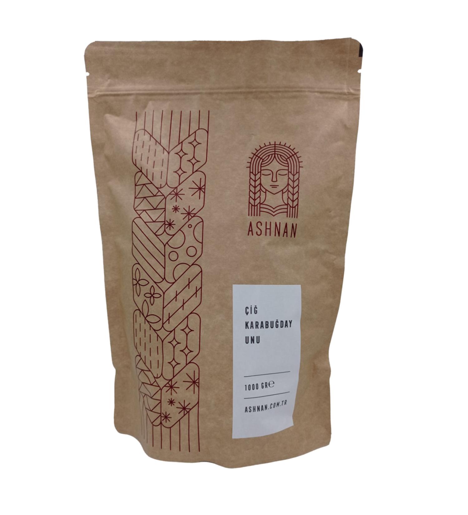Ashnan Raw Buckwheat Flour (GRE KA FLOUR) 1000g (GLUTEN-FREE)