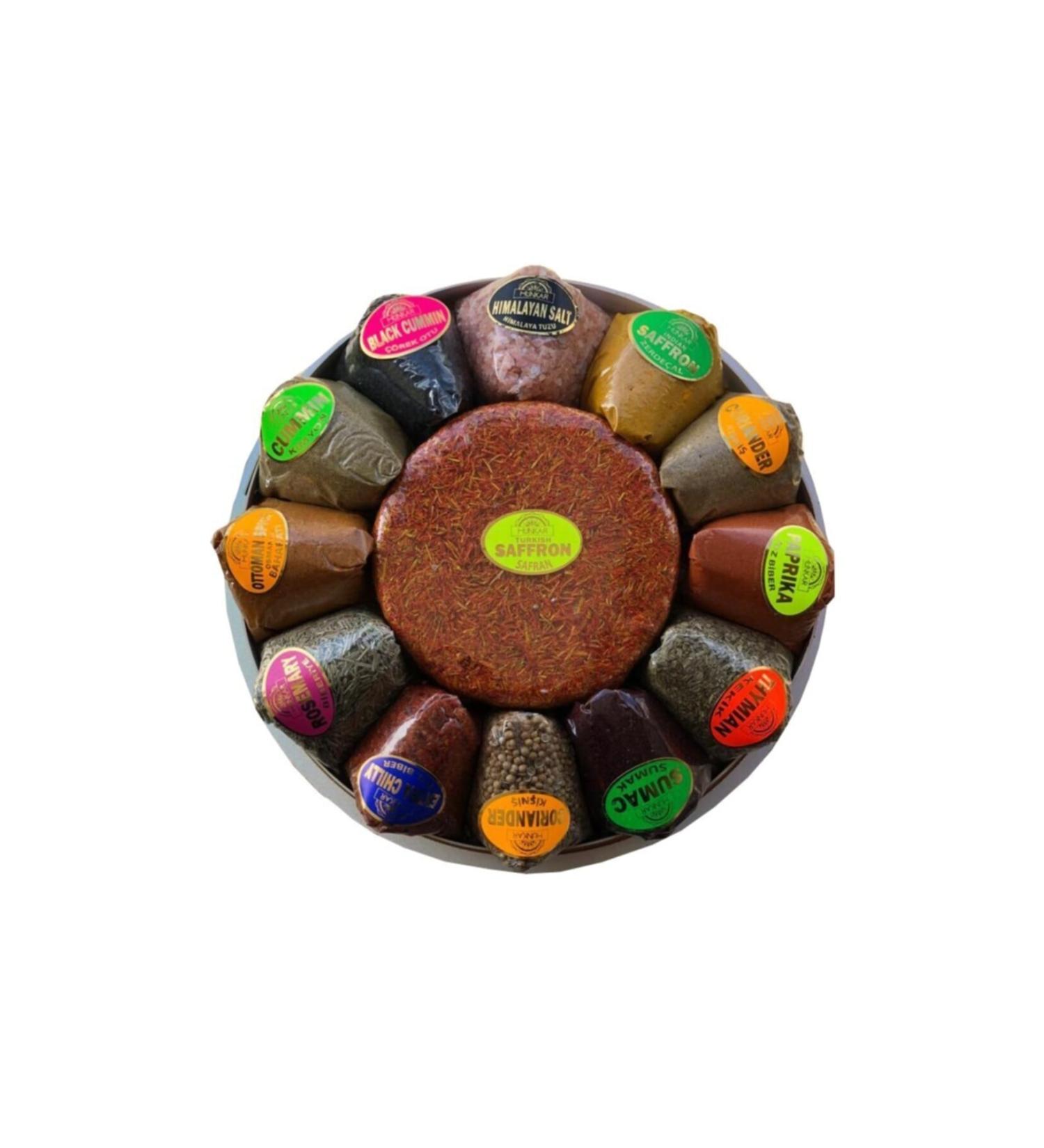 Hunkar Large Basket Mill Spice Set