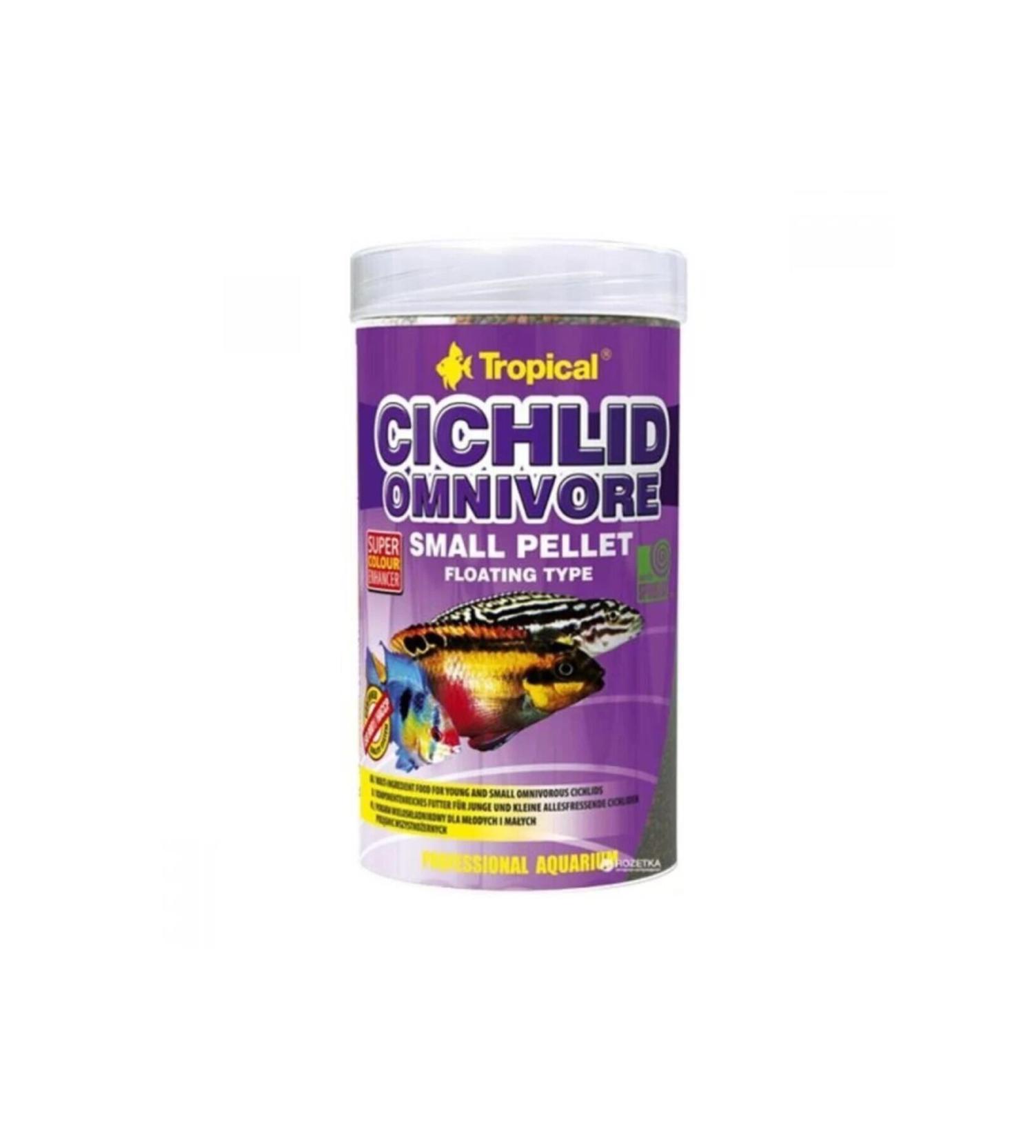 Tropical Cichlid Omnivore Small Pellet 1000 ml