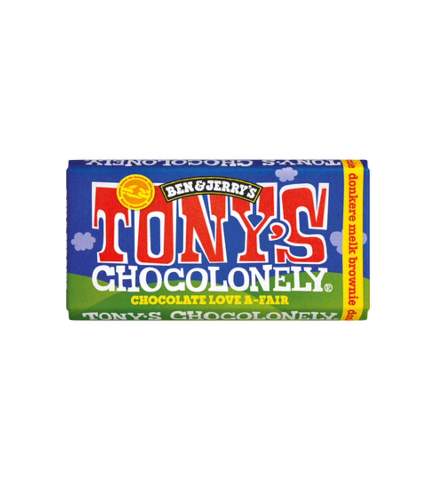 Tony's Chocolonely Tony's Chocolonely Ben&jerry Dark Milk Brownie 180 grams Imported Product