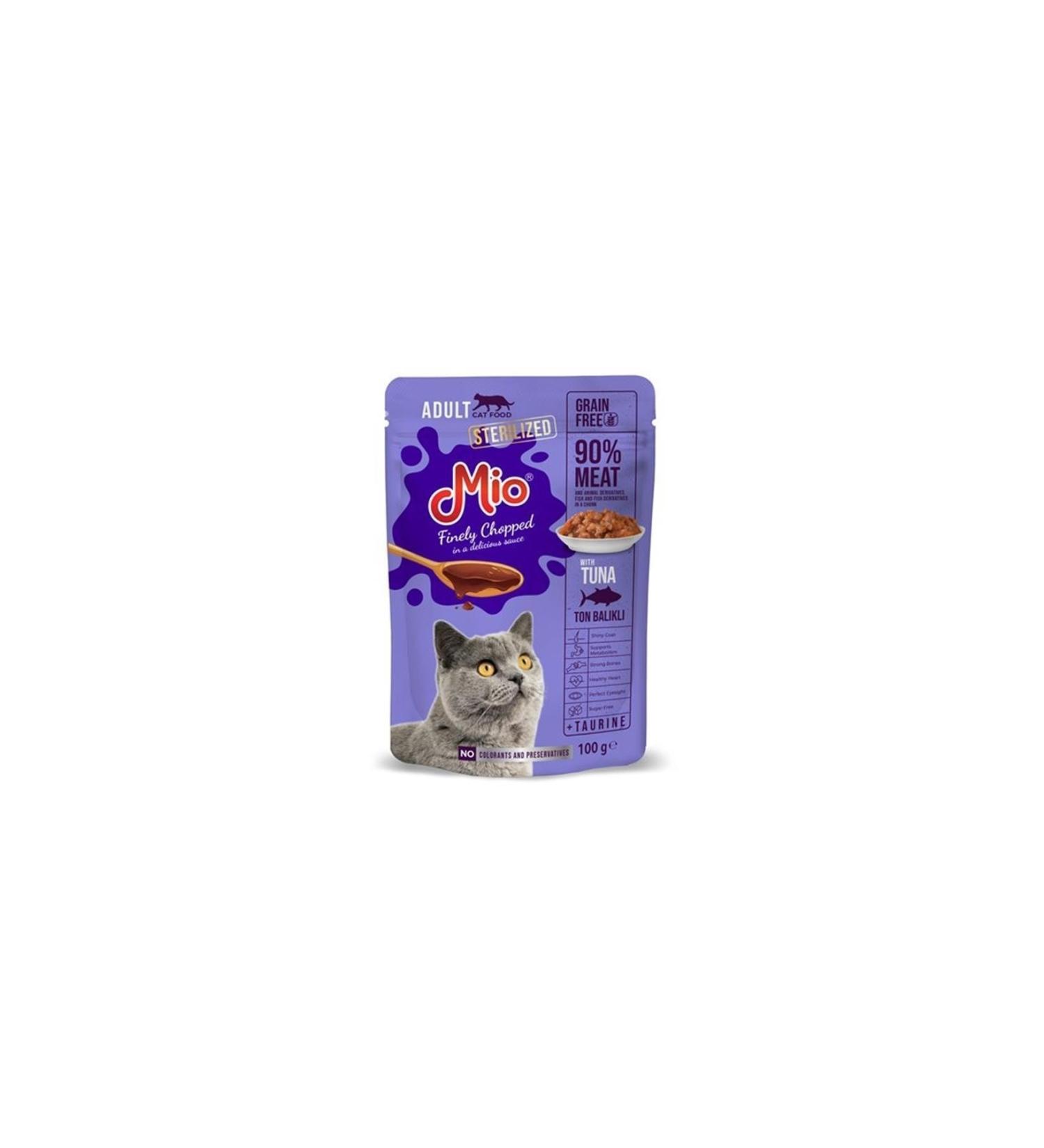 Mio Tt280 Mio Sterile. Tuna Pouch Cat Food 100 Gr X 24 Pcs.