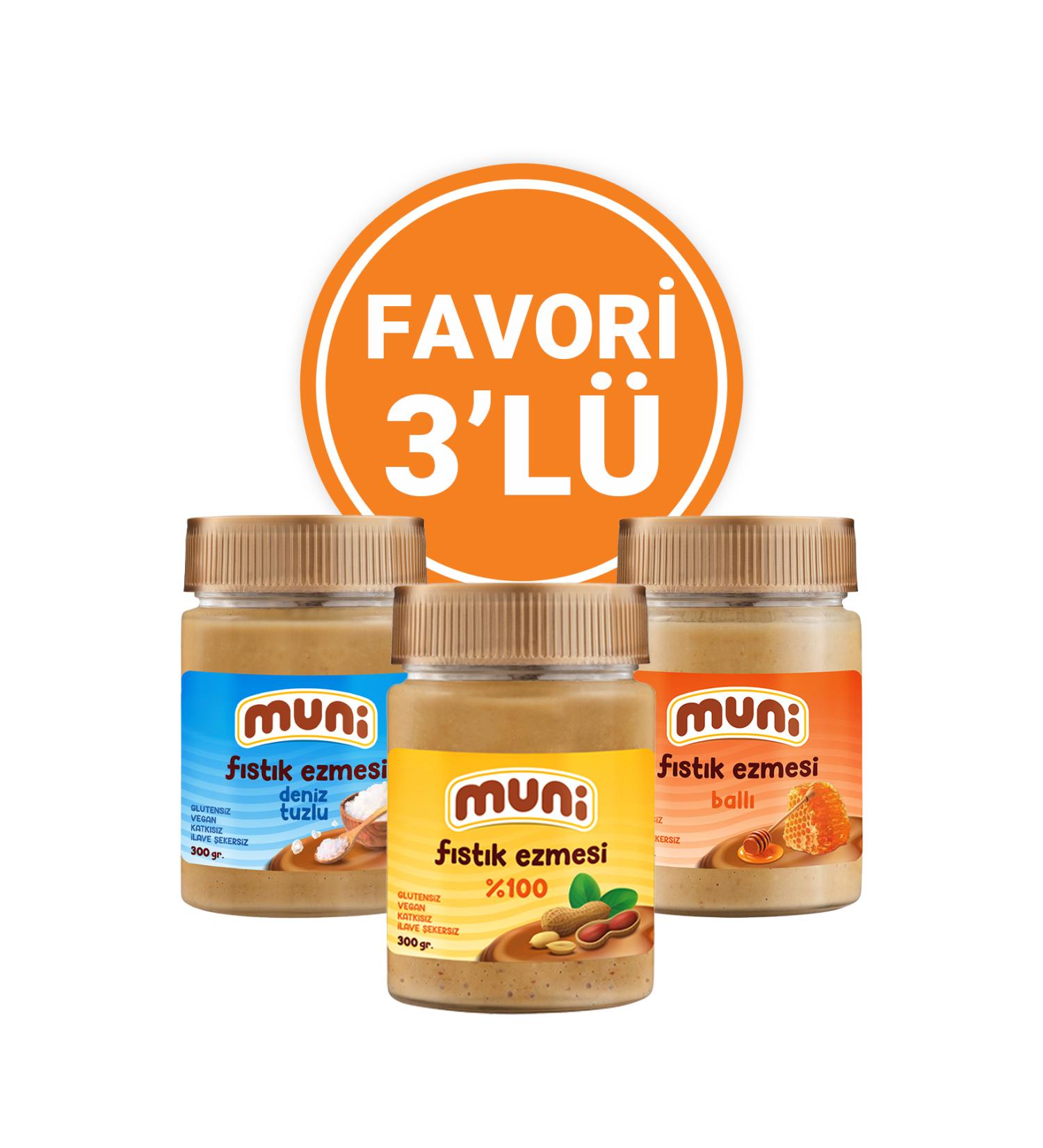 Muni Peanut Butter Favorite 3 Pack - Buy Online on GoSupps.com
