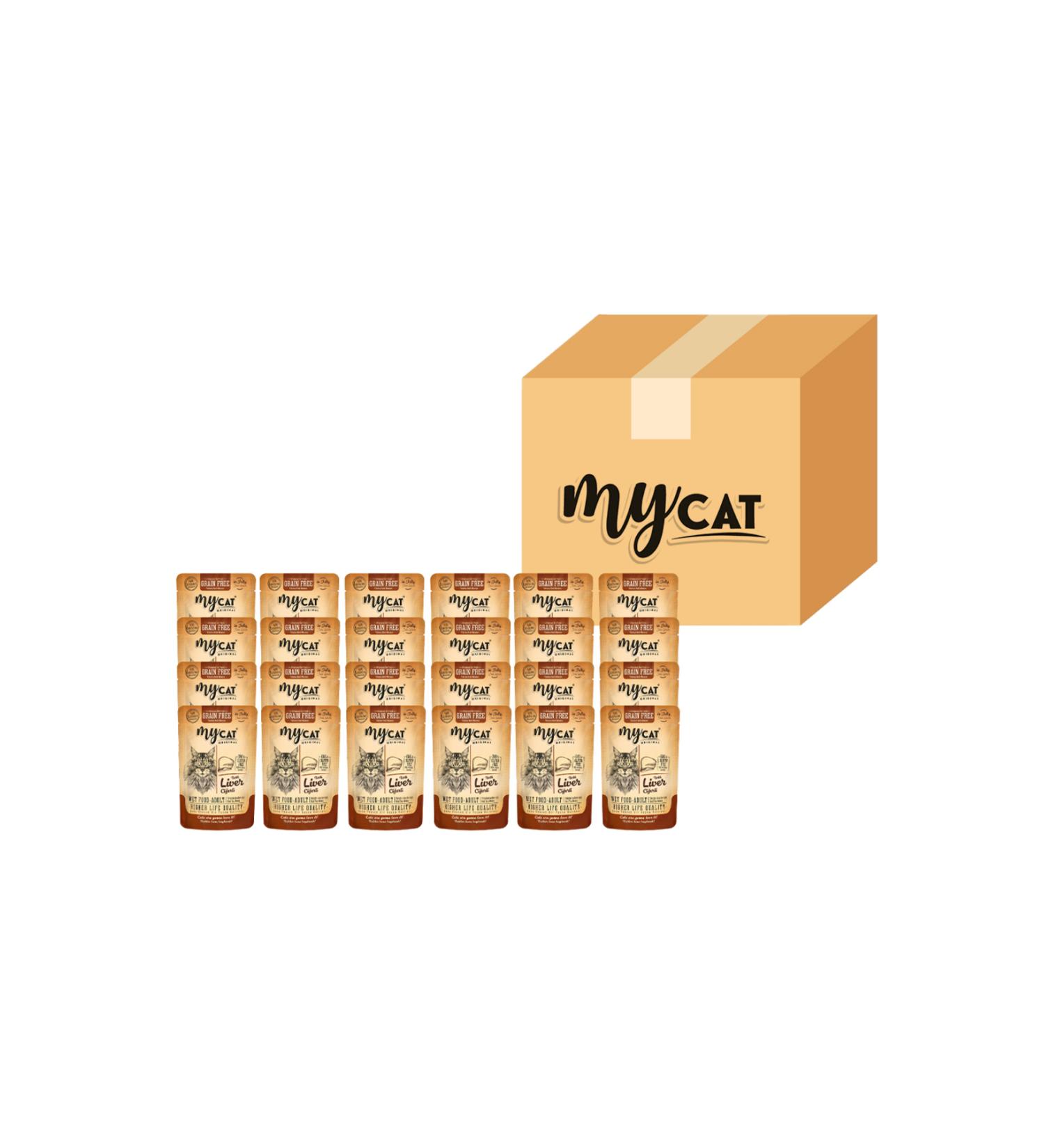 My Cat Mycat Liver Pouch Wet Food 85gr 24 pcs 4078