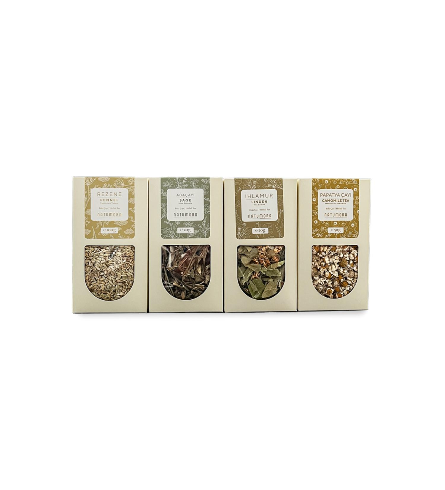 Natumora Herbal Tea Set-03(fennel sage linden chamomile)